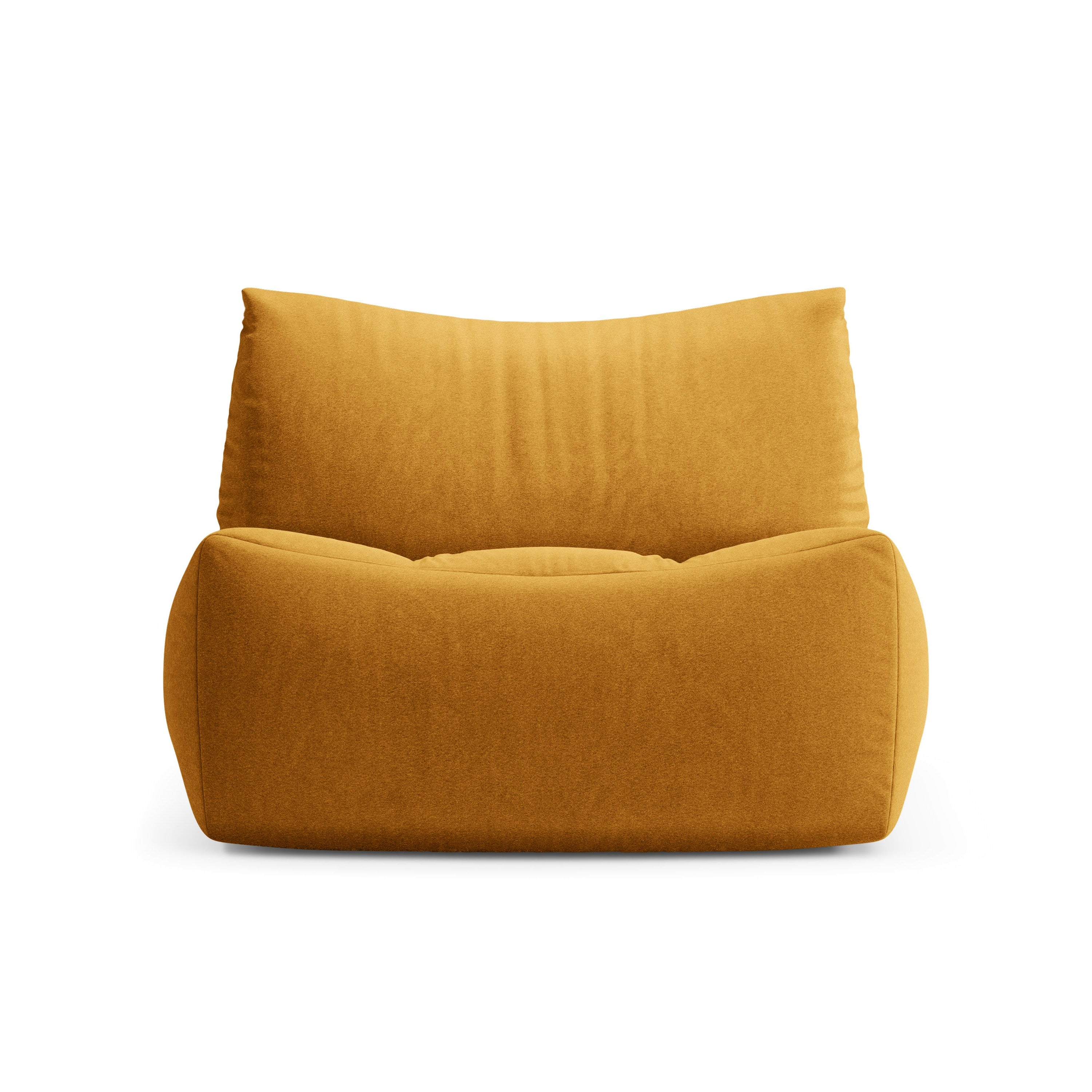 Velvet Armchair TOVE Yellow