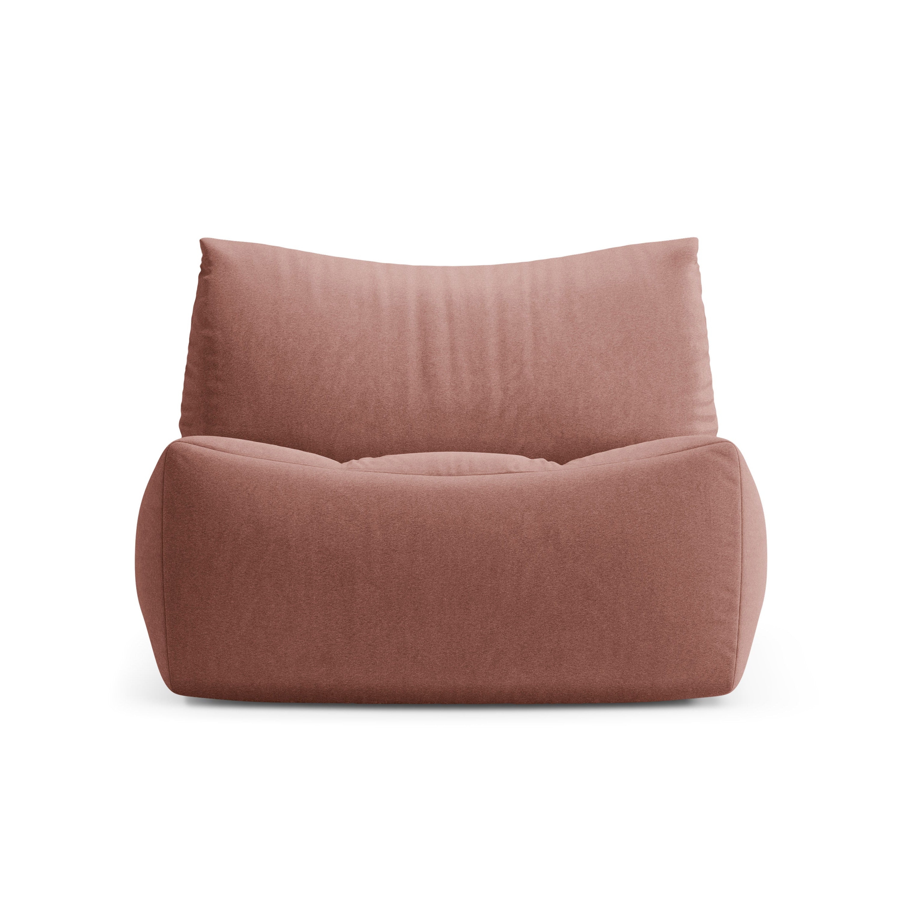 Fotel aksamitný TOVE ružový flamingo