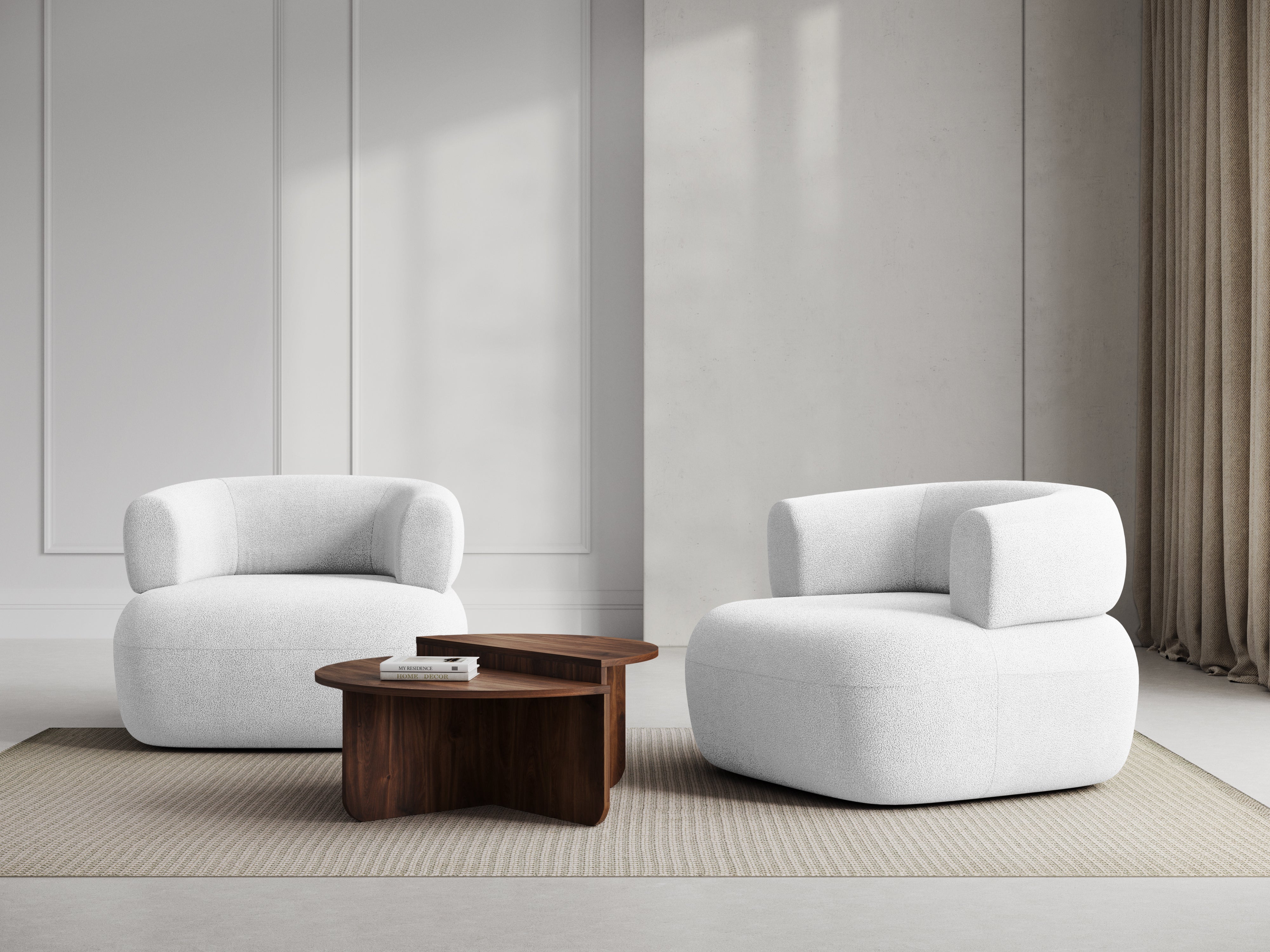 JENNY Armchair Ivory Boucle