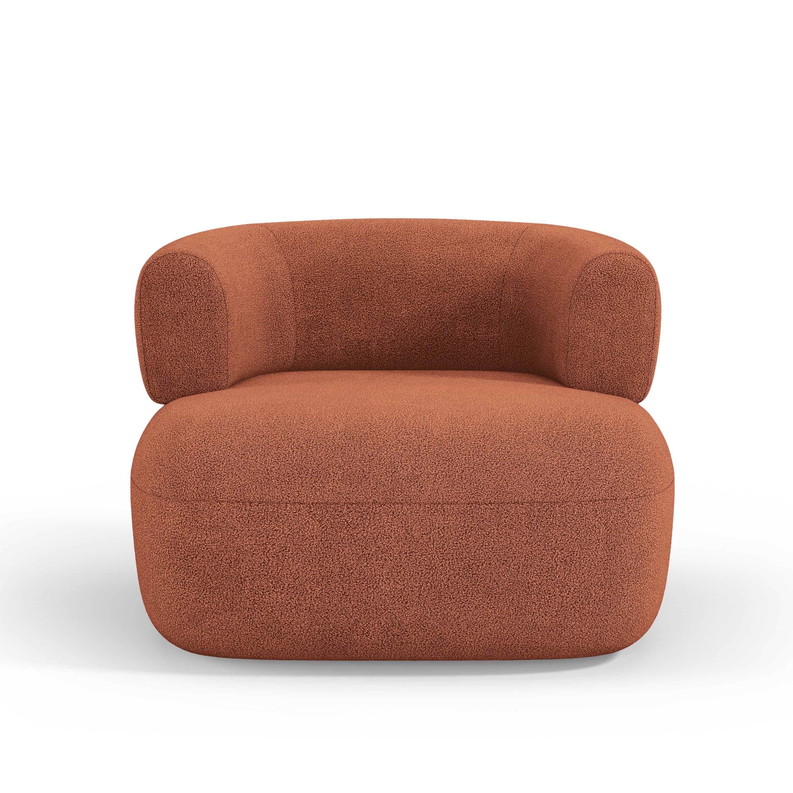 Fotel JENNY ceglany boucle [ewelina] [Amelia spr]