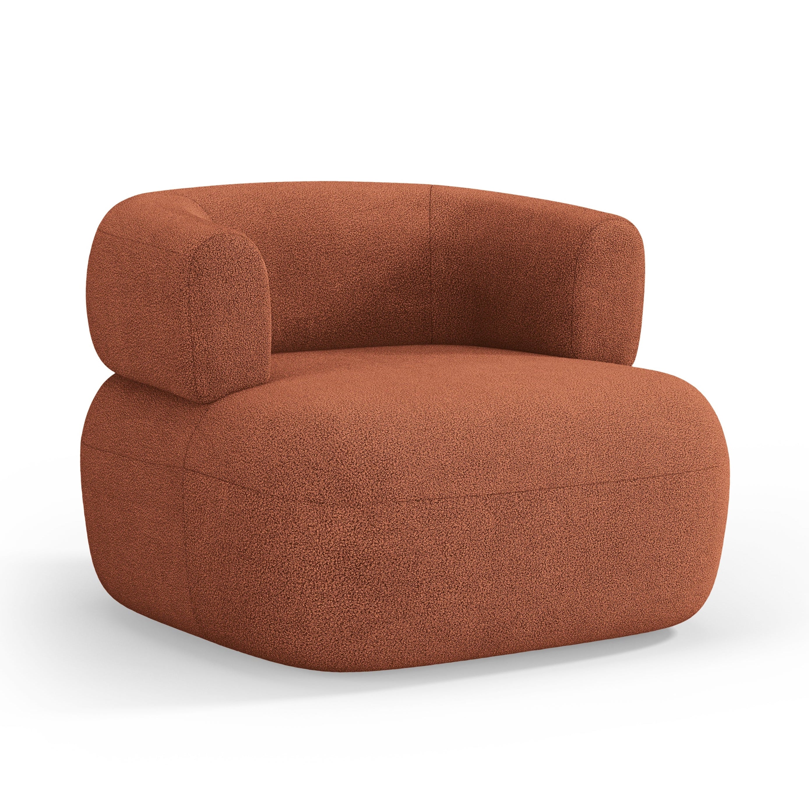 Fotel JENNY ceglany boucle [ewelina] [Amelia spr]