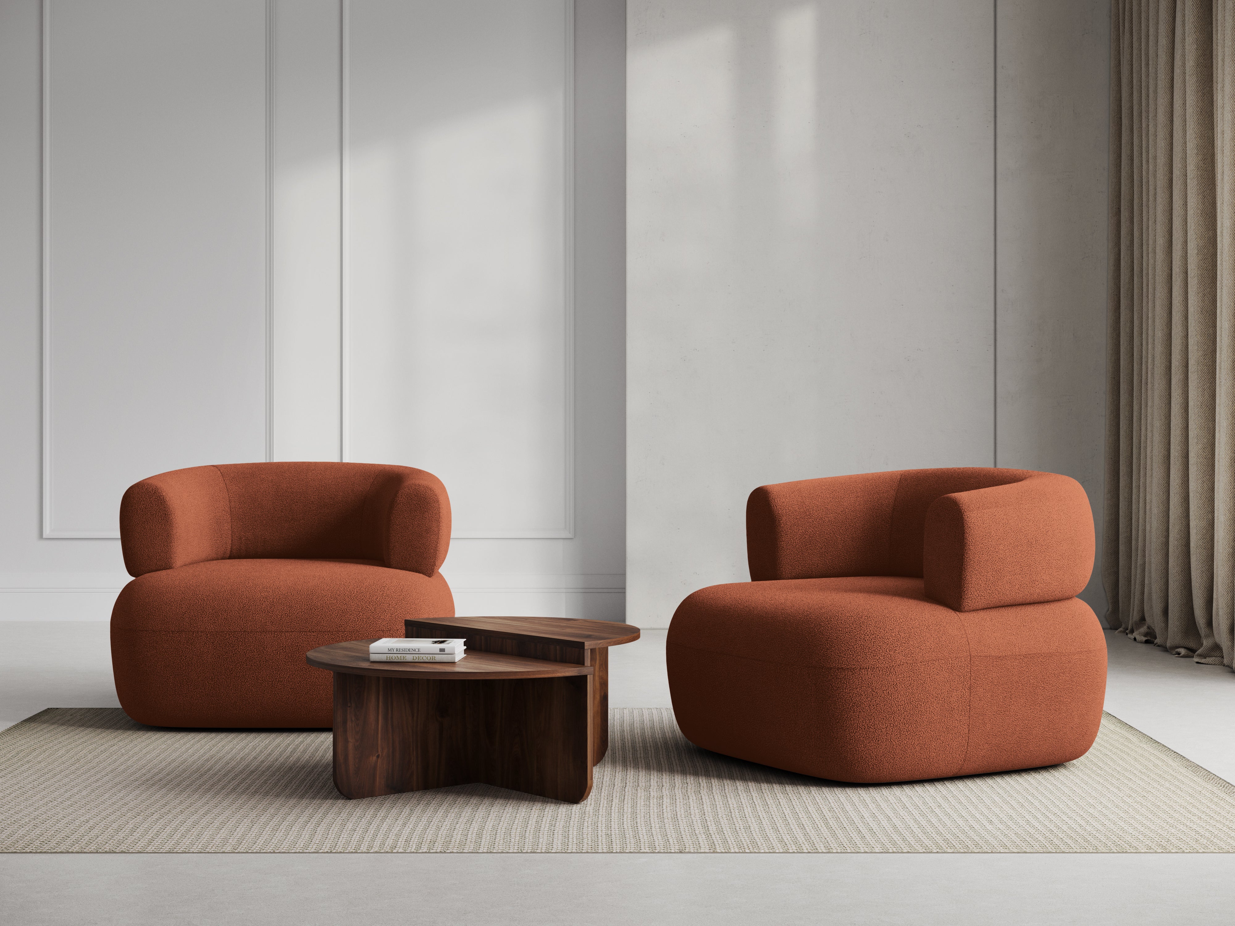Fotel JENNY ceglany boucle [ewelina] [Amelia spr]