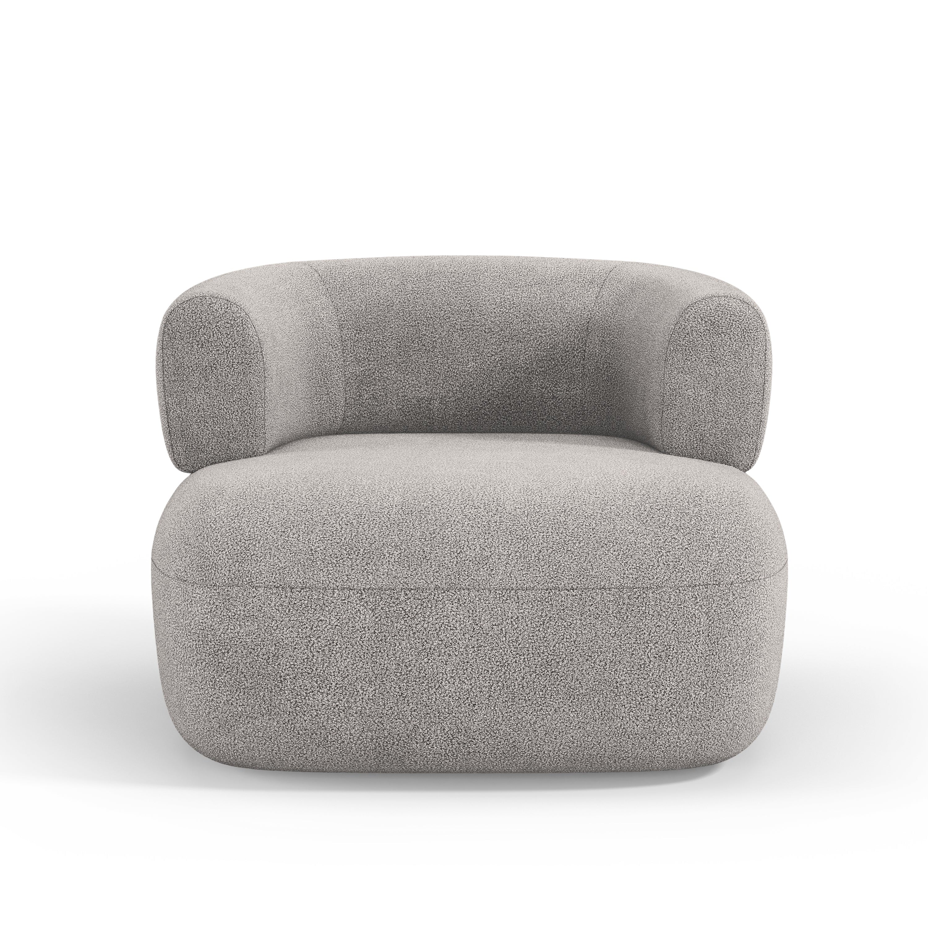 JENNY Armchair Light Gray Boucle