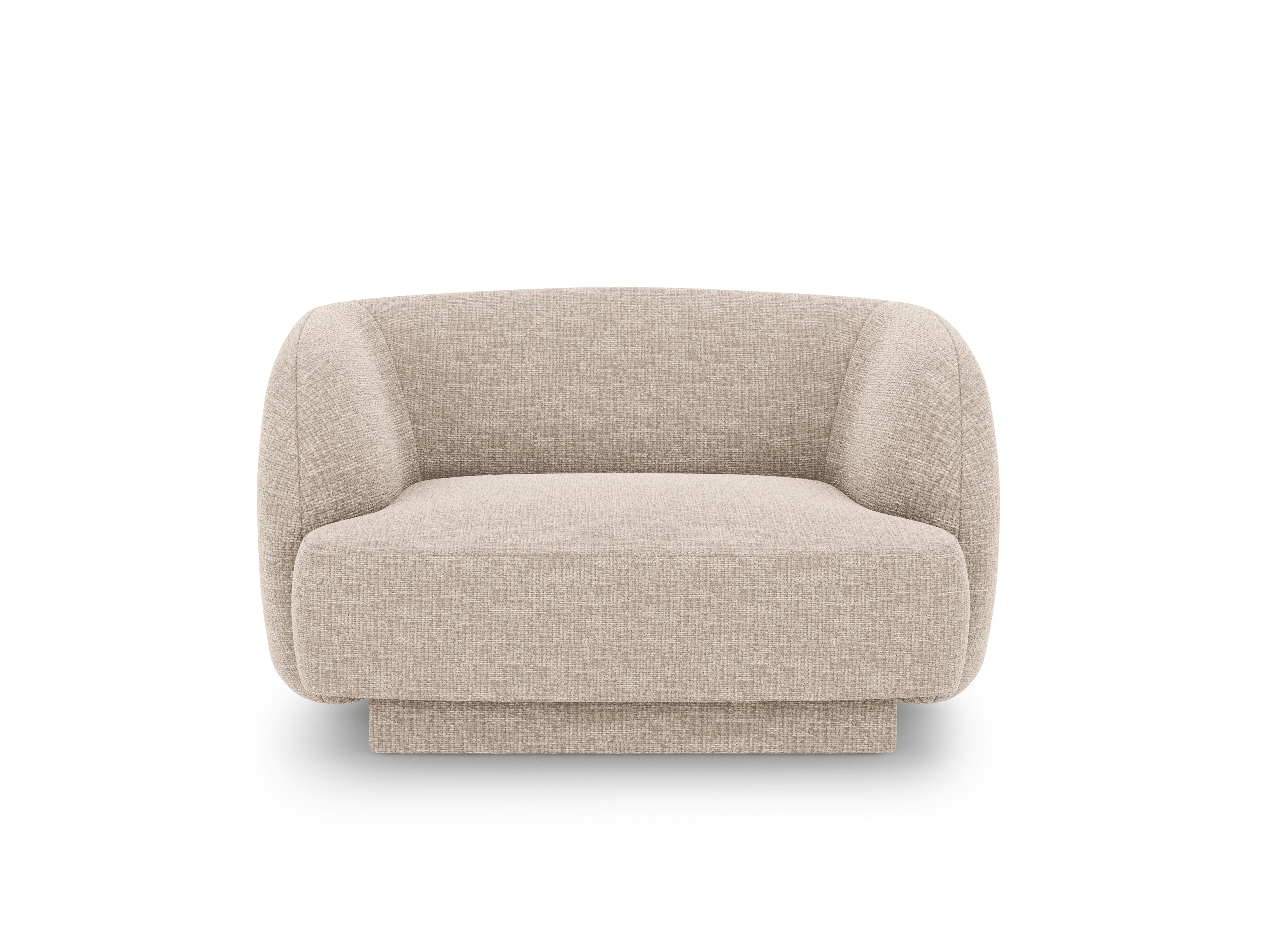 MILEY Beige Chenille Armchair