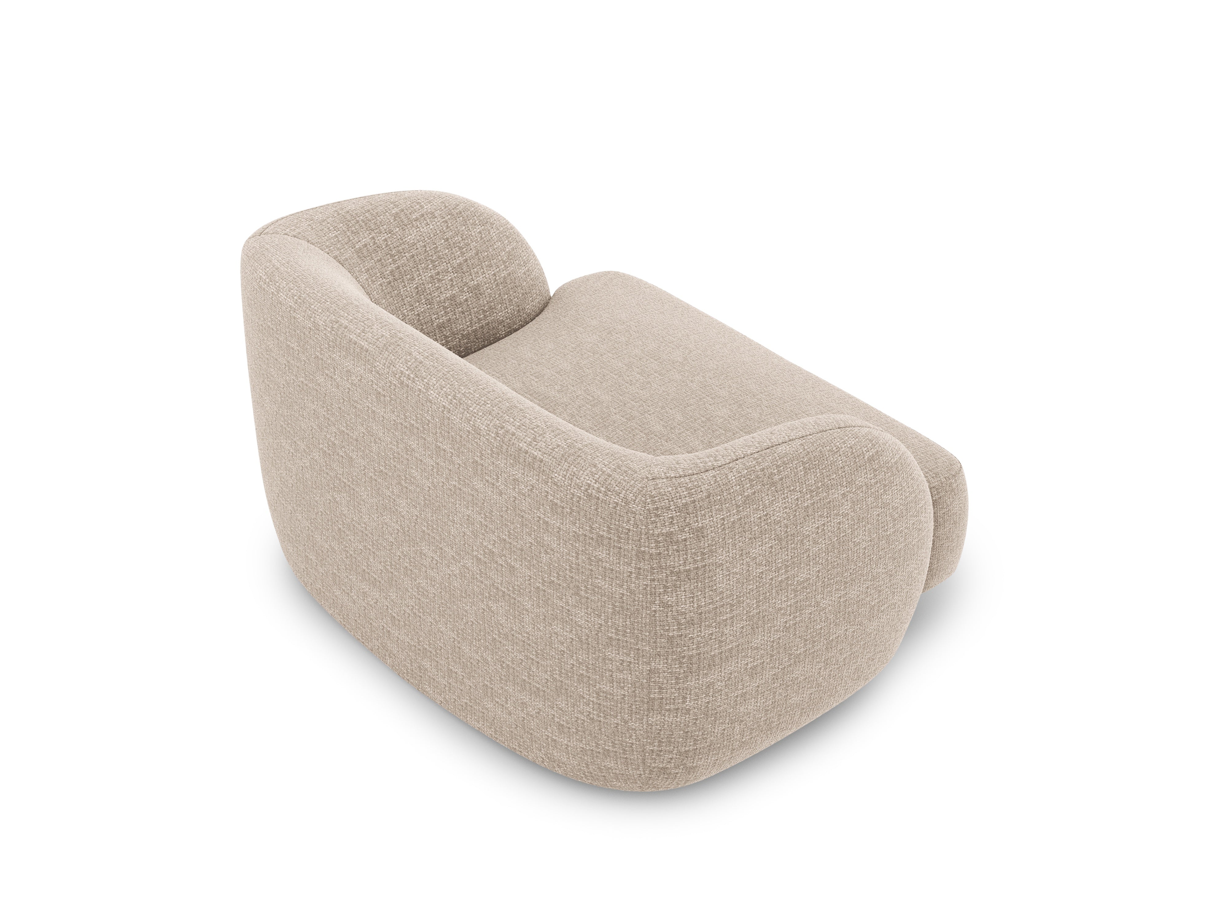 MILEY Beige Chenille Armchair