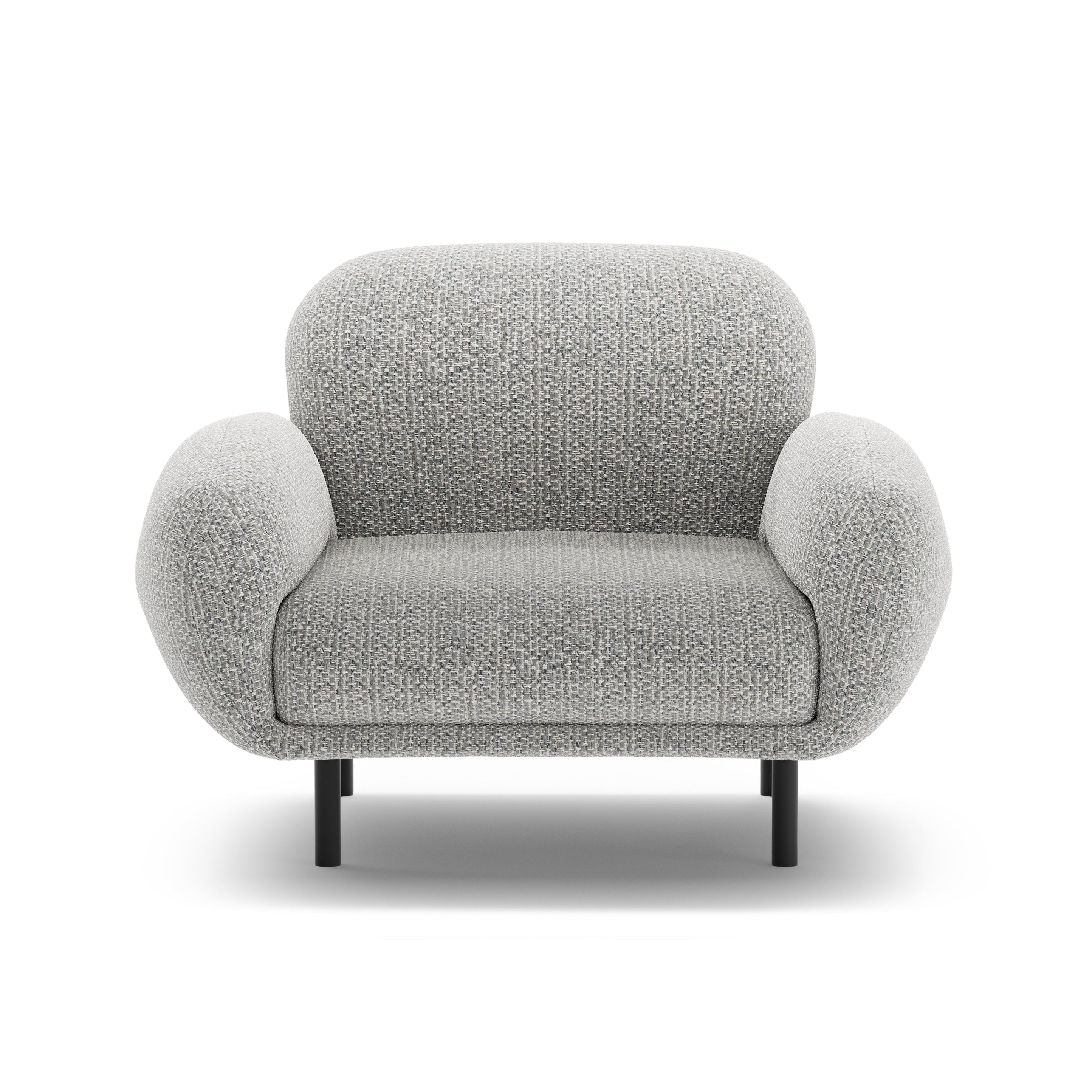 POPPY Armchair Gray Chenille