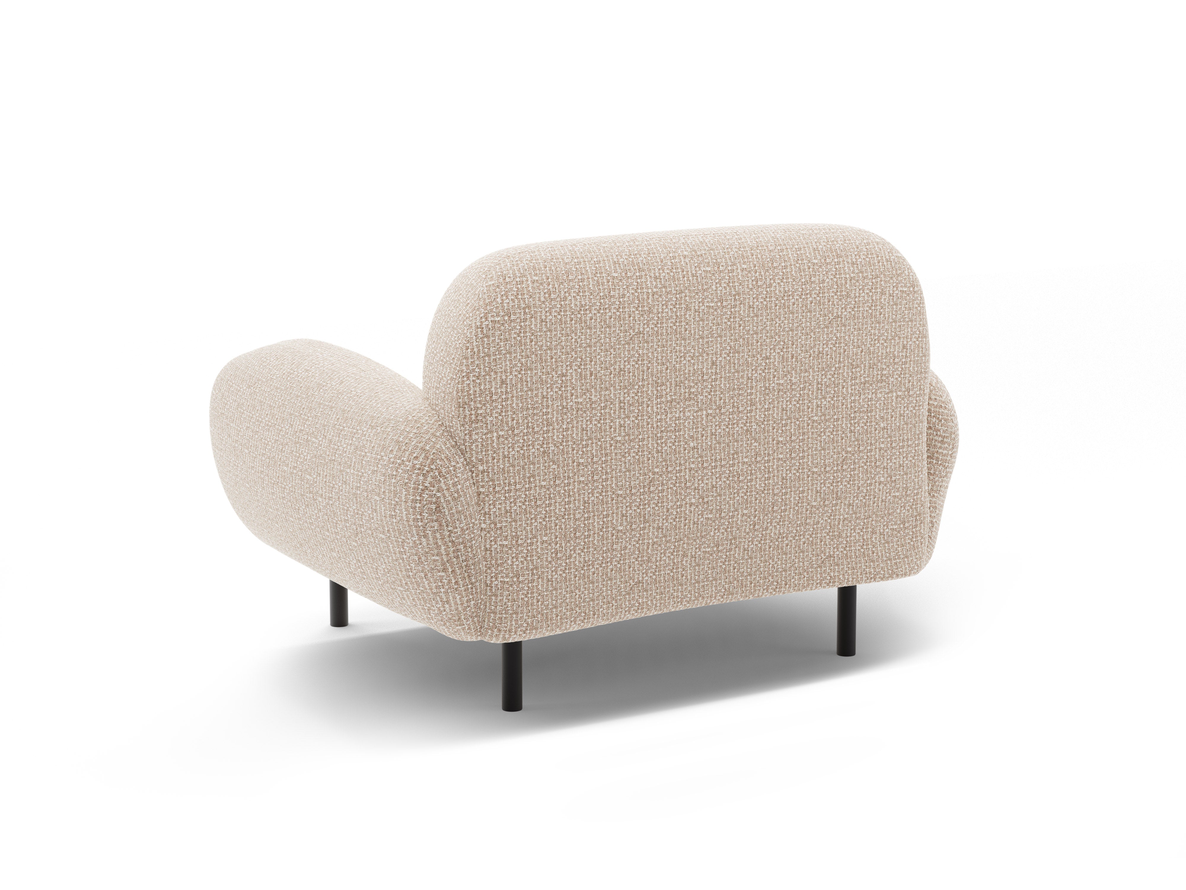 POPPY sand chenille armchair