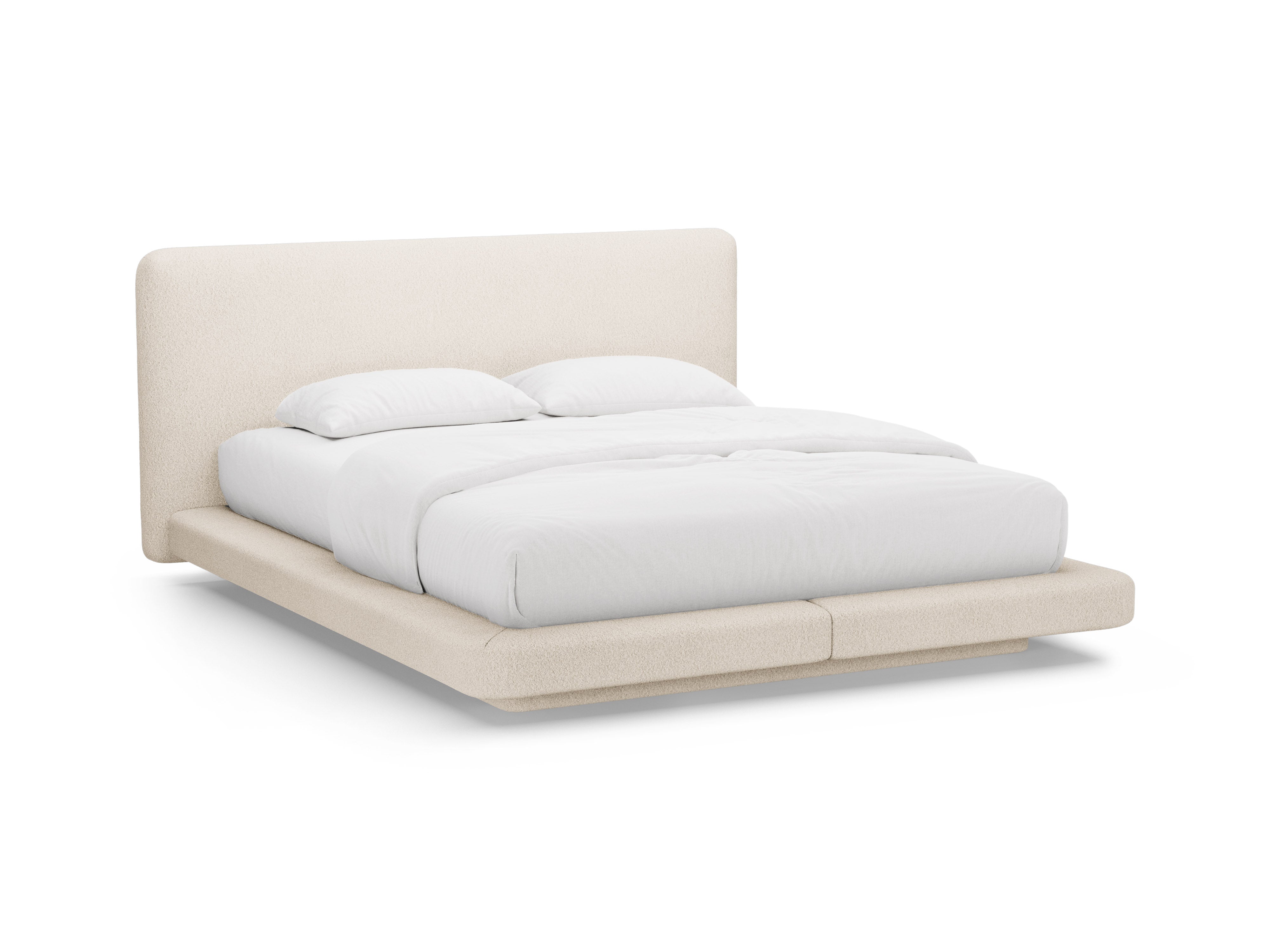 Posteľ LINEA béžový boucle