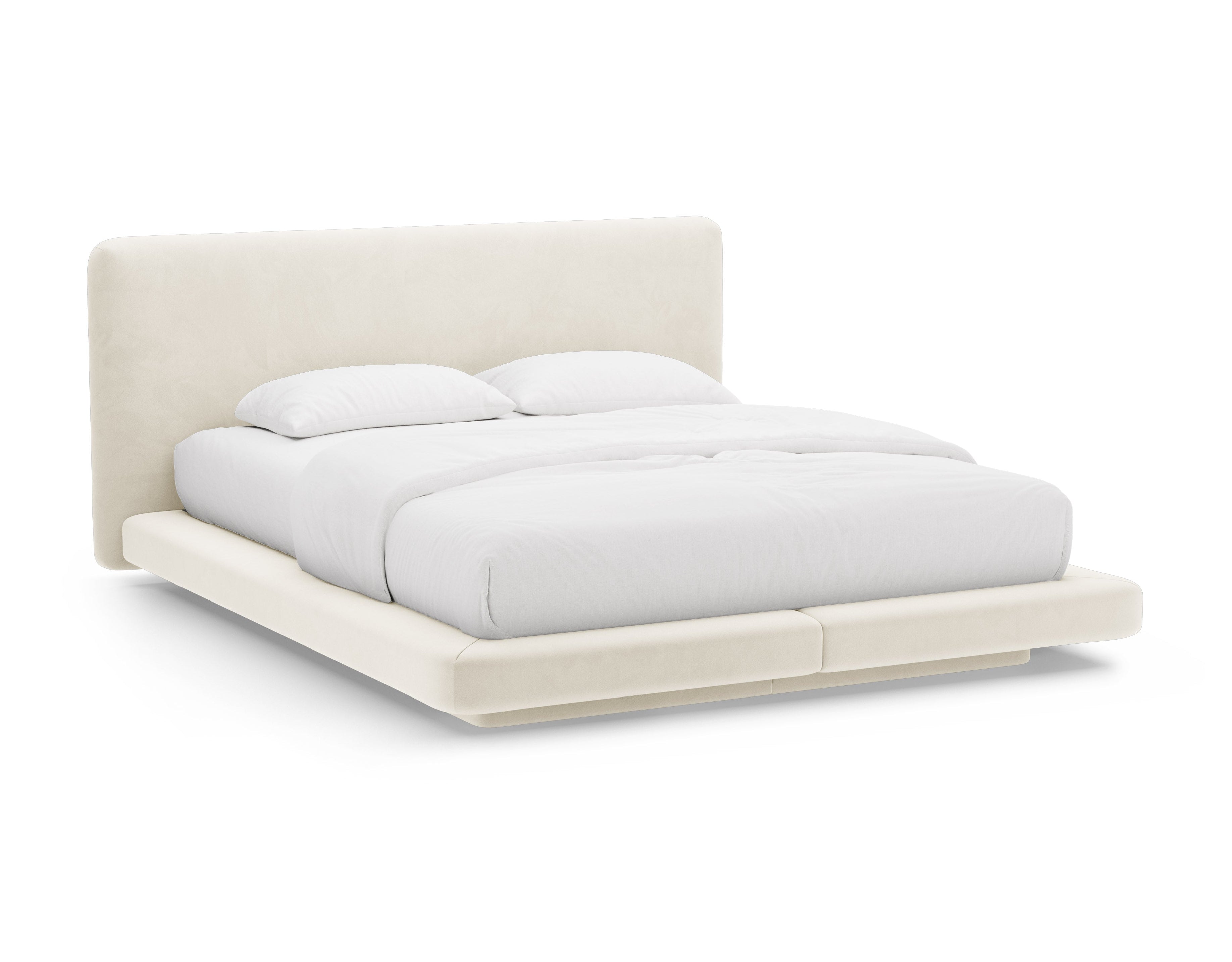 Velvet Bed LINEA Ivory