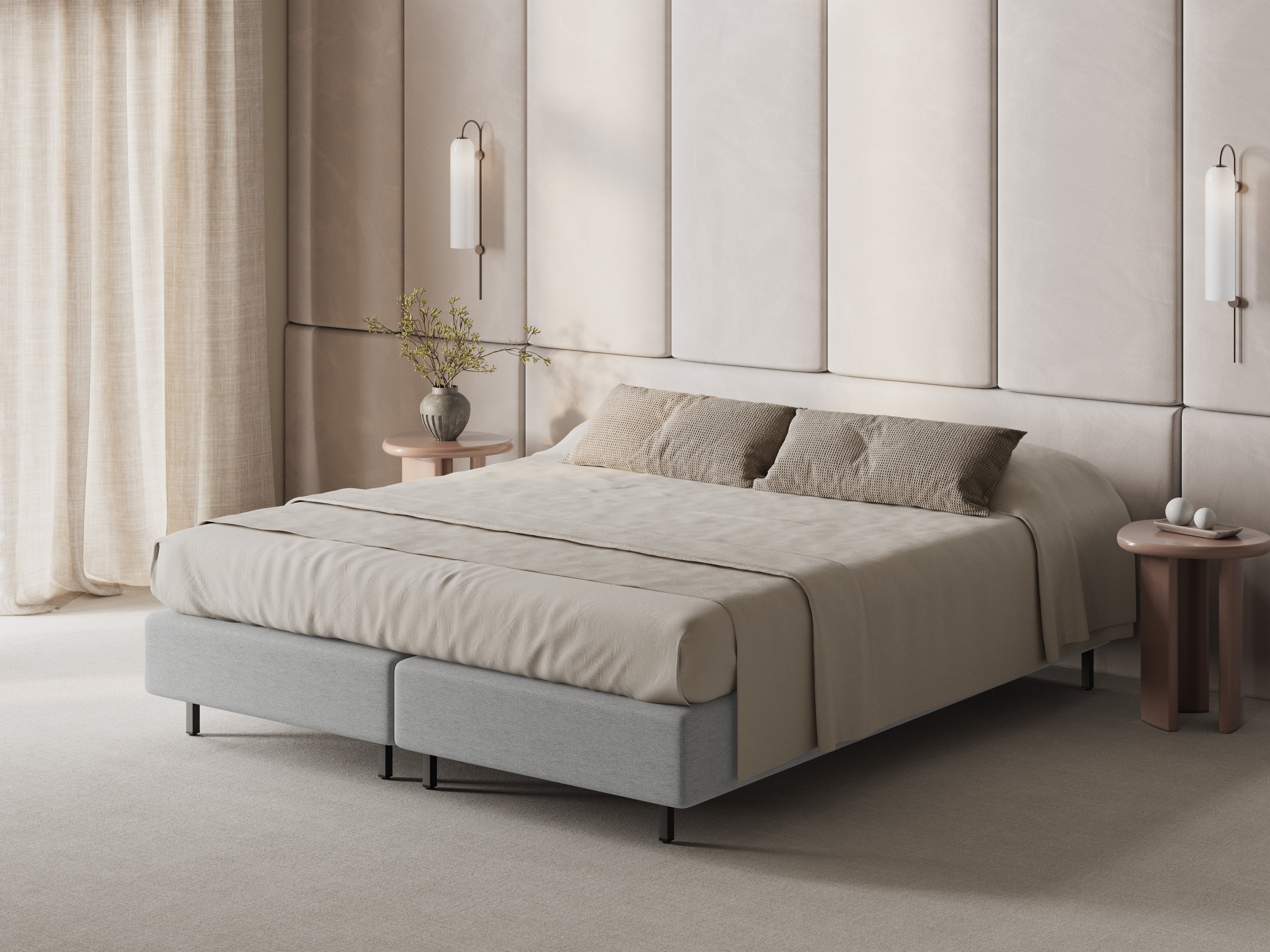 WHALE Bed Light Gray