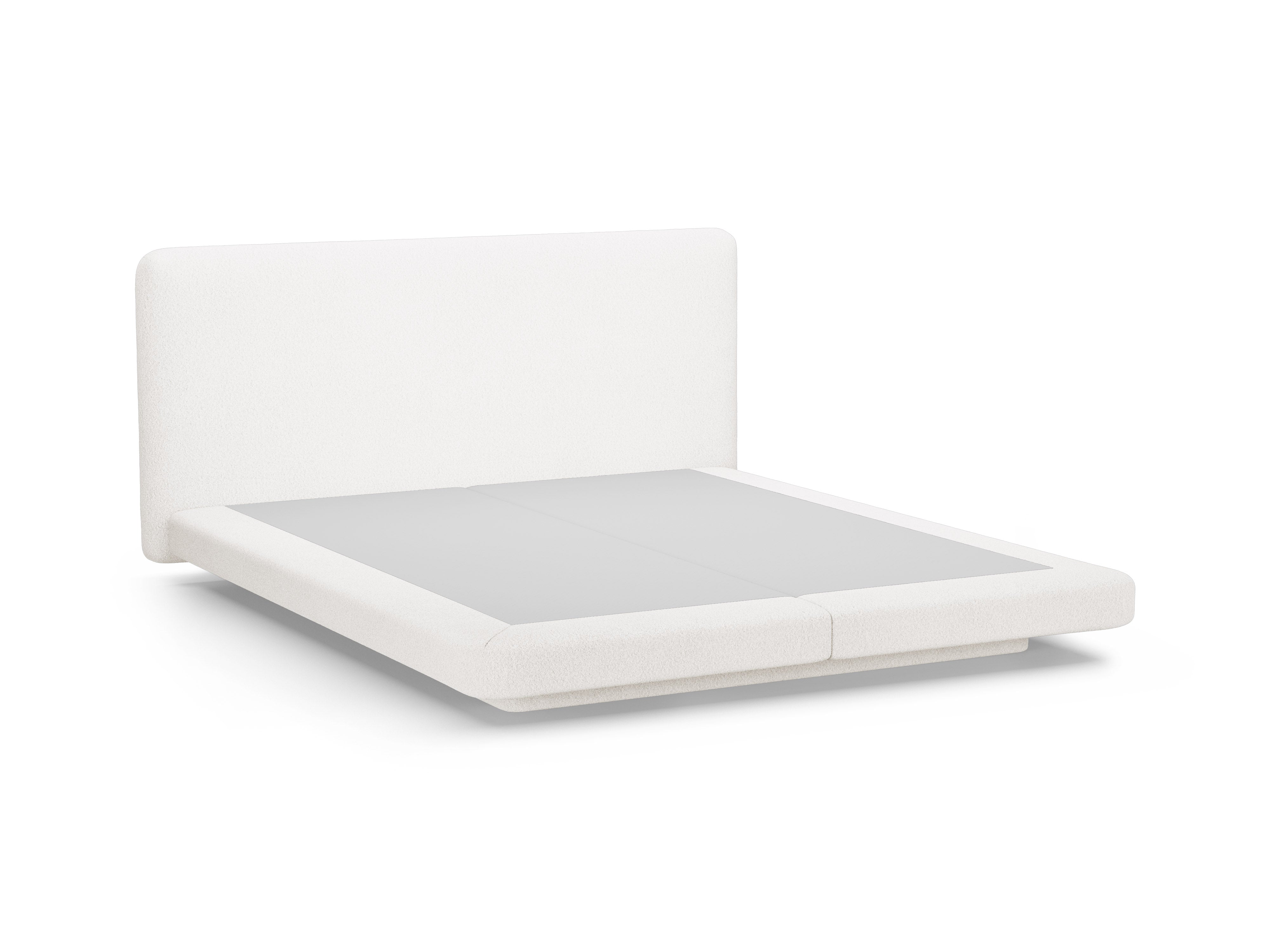 LINEA Bed White Boucle