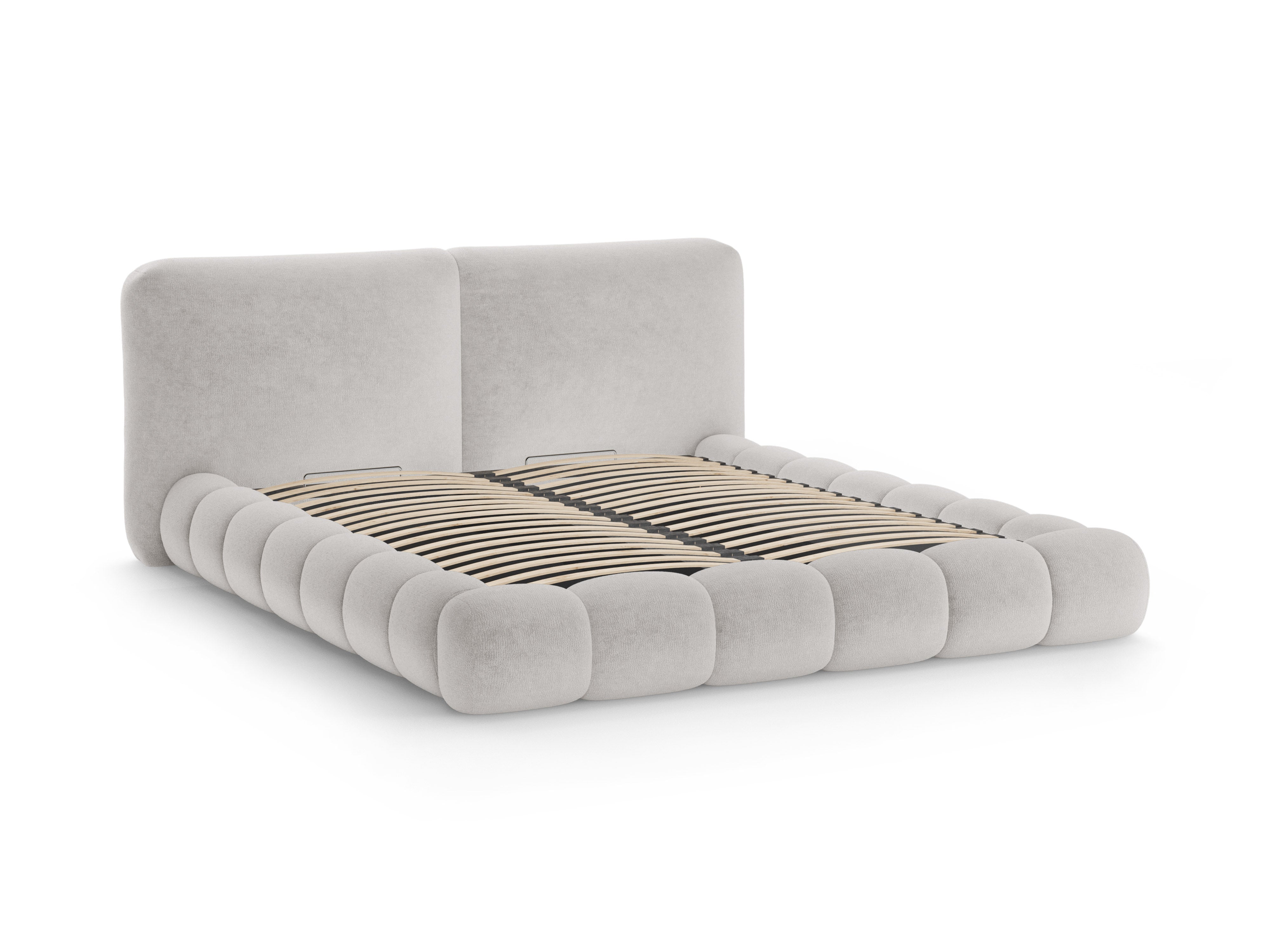 SOLANGE Bed Beige Chenille