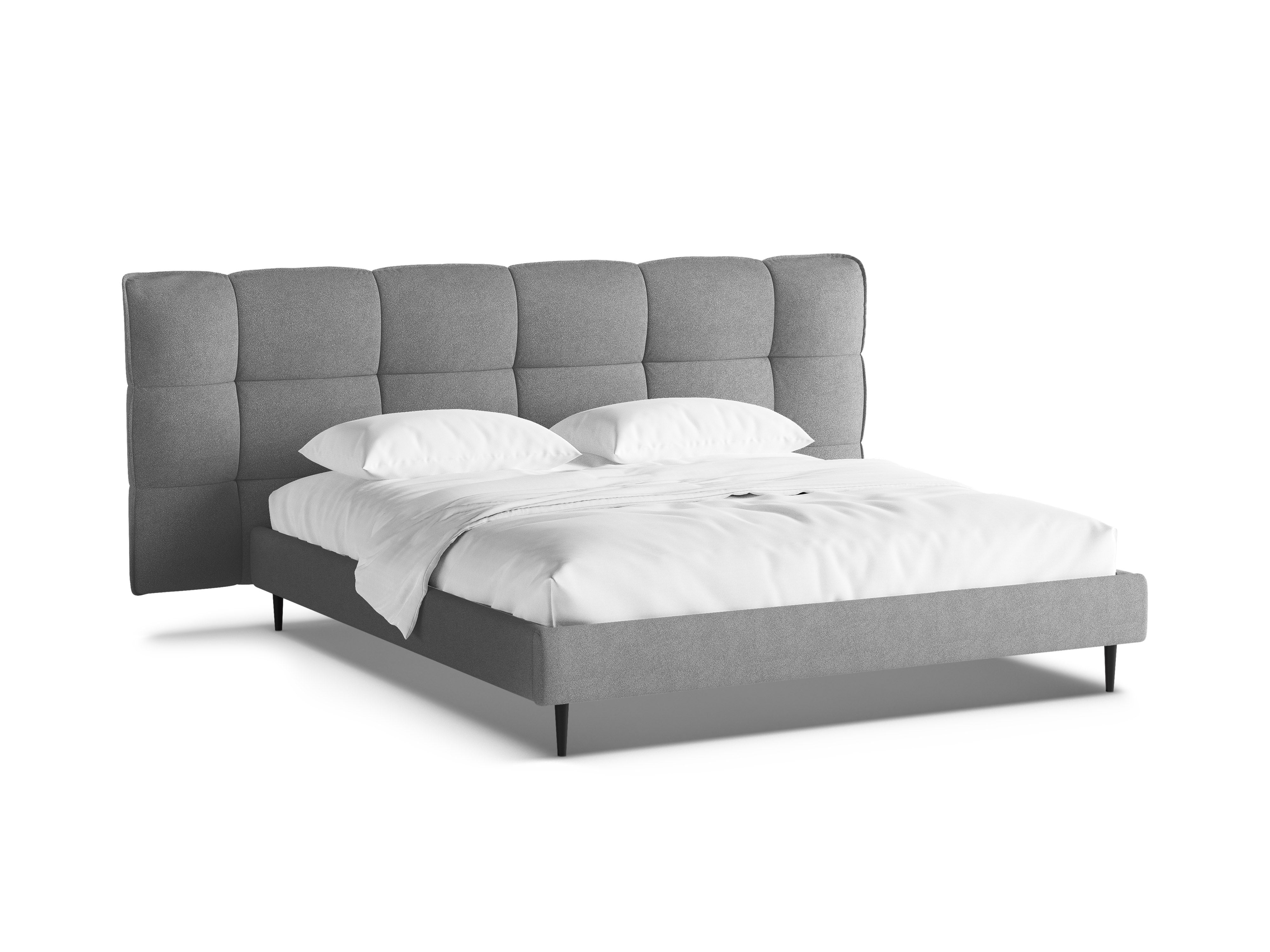 Posteľ ERIC tmavo šedá boucle