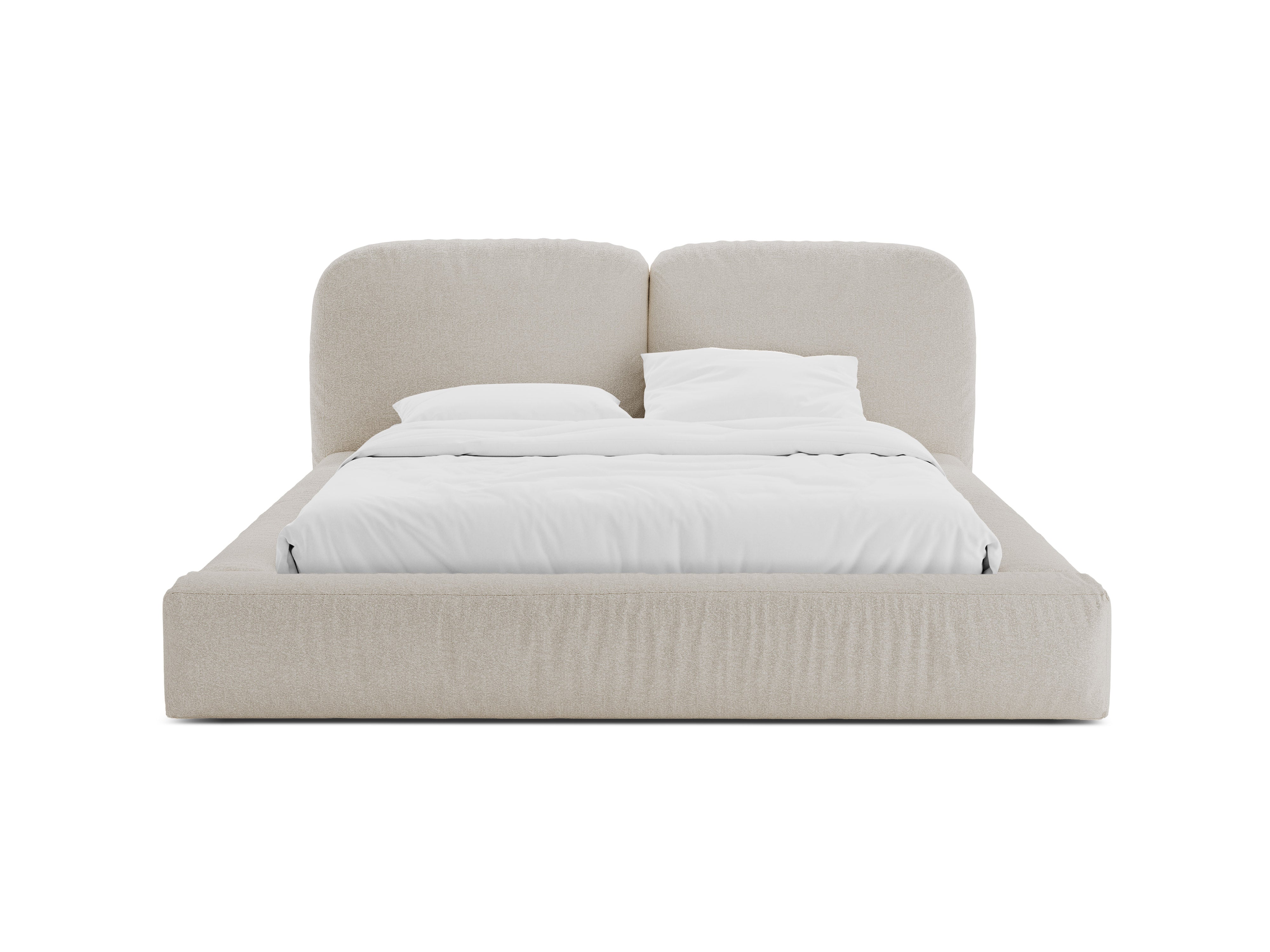 MARTINA Bed Beige Boucle