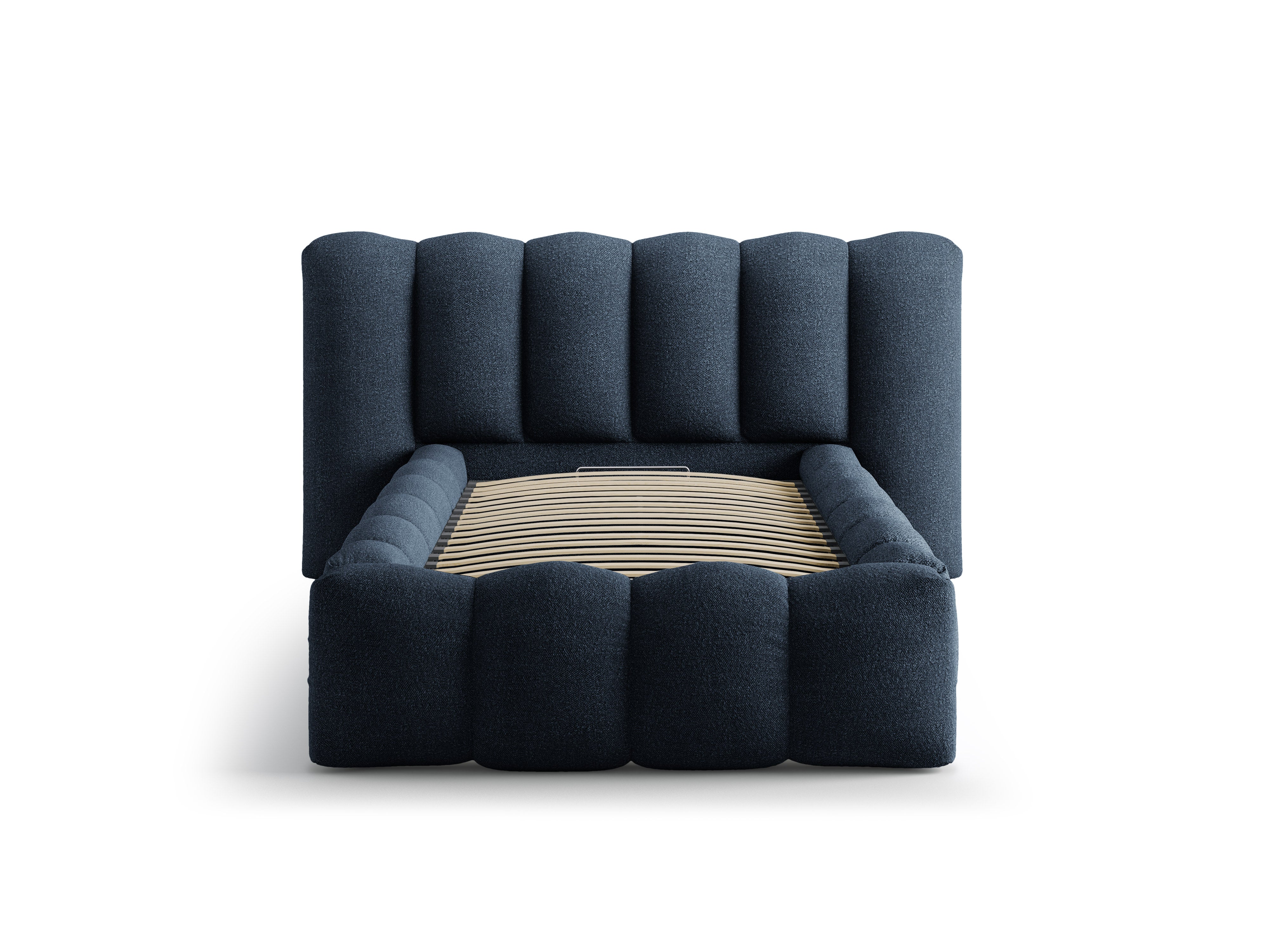 Posteľ LUPINE tmavomodrý boucle