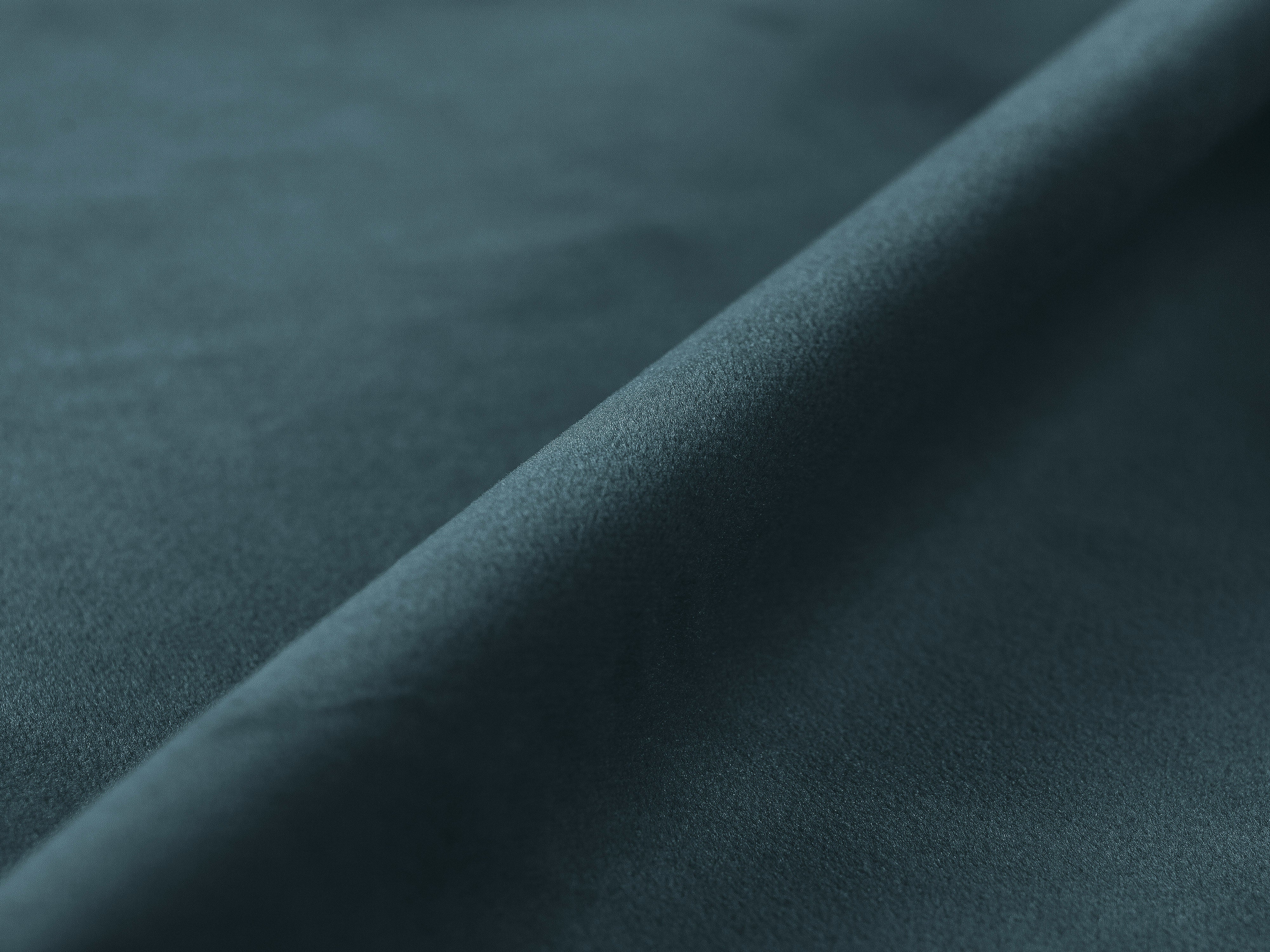 Sametová posteľ LUPINE modrá