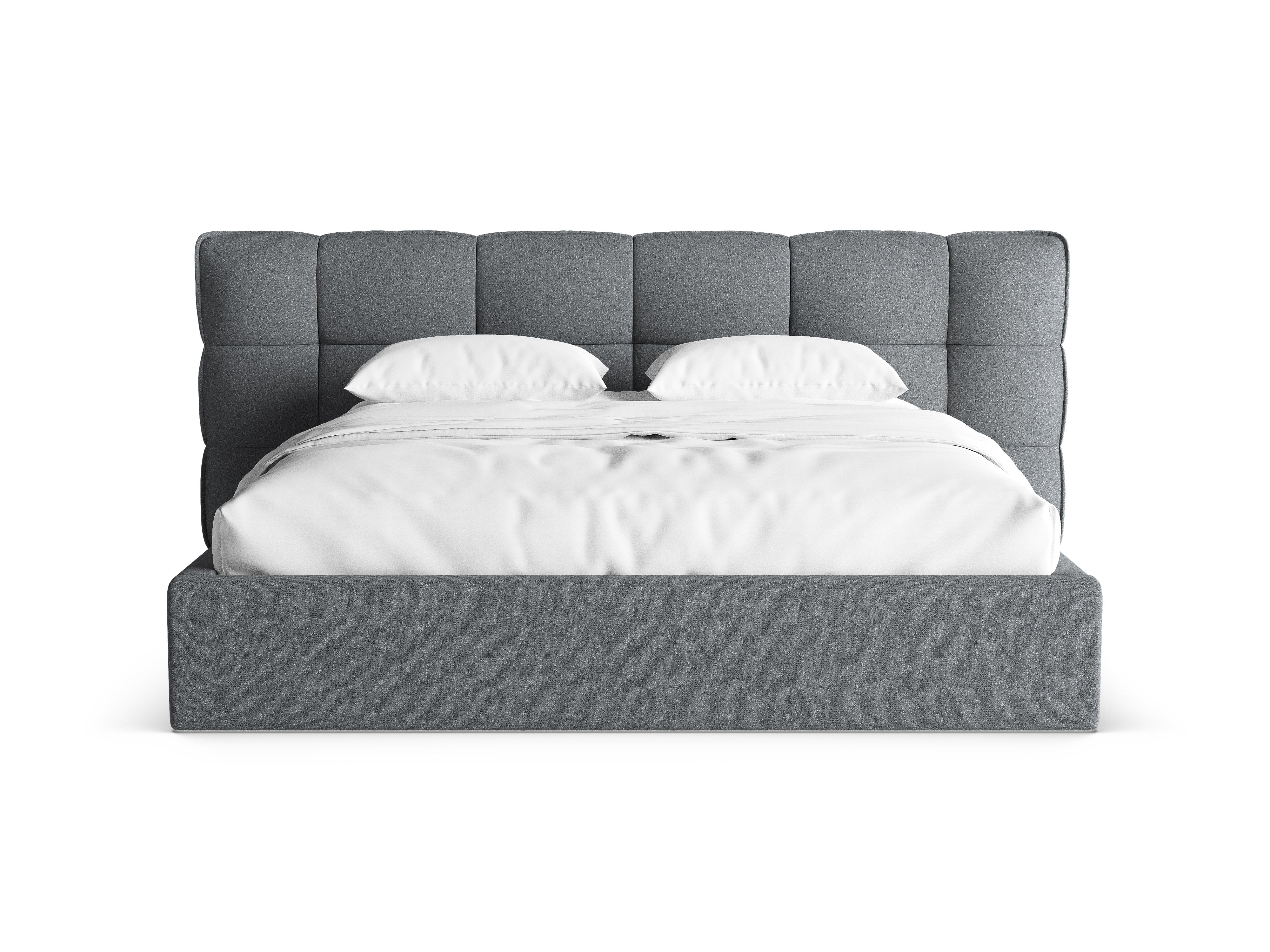 ERIC Bed with Storage in Dark Gray Melange