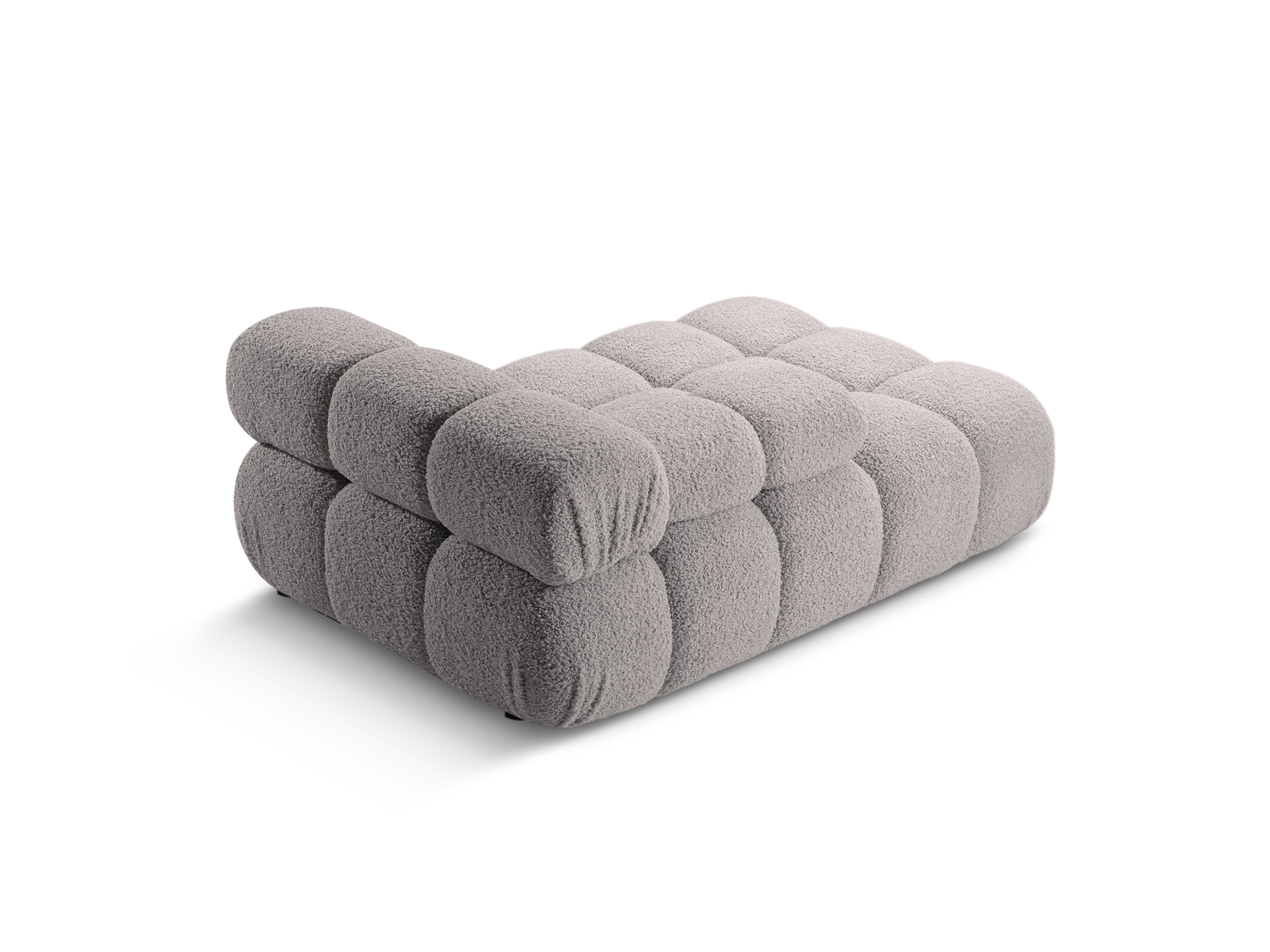 Szezlong ľavý BELLIS šedý boucle