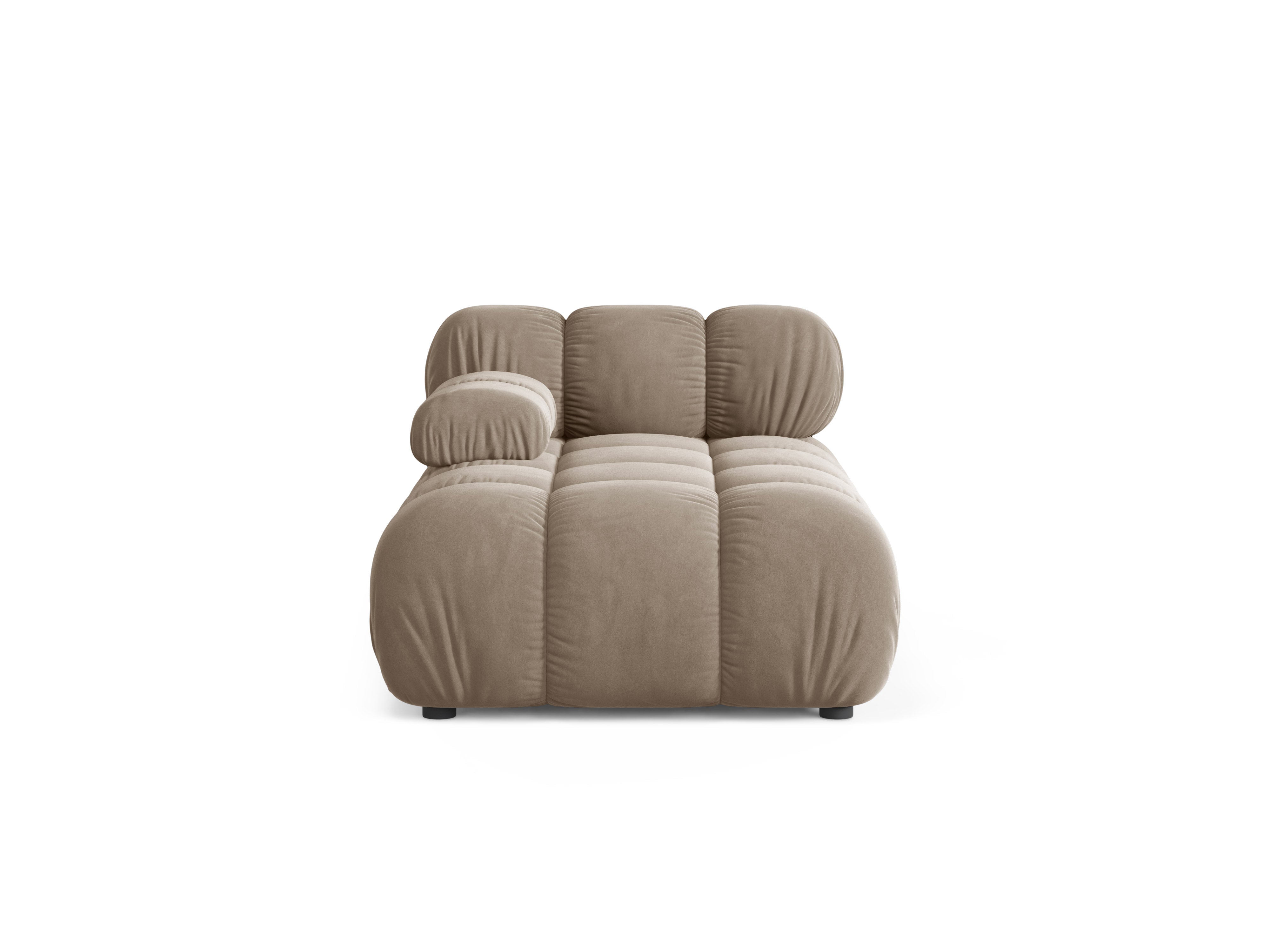 Sofabed z aksamitom ľavostranný BELLIS cappuccino