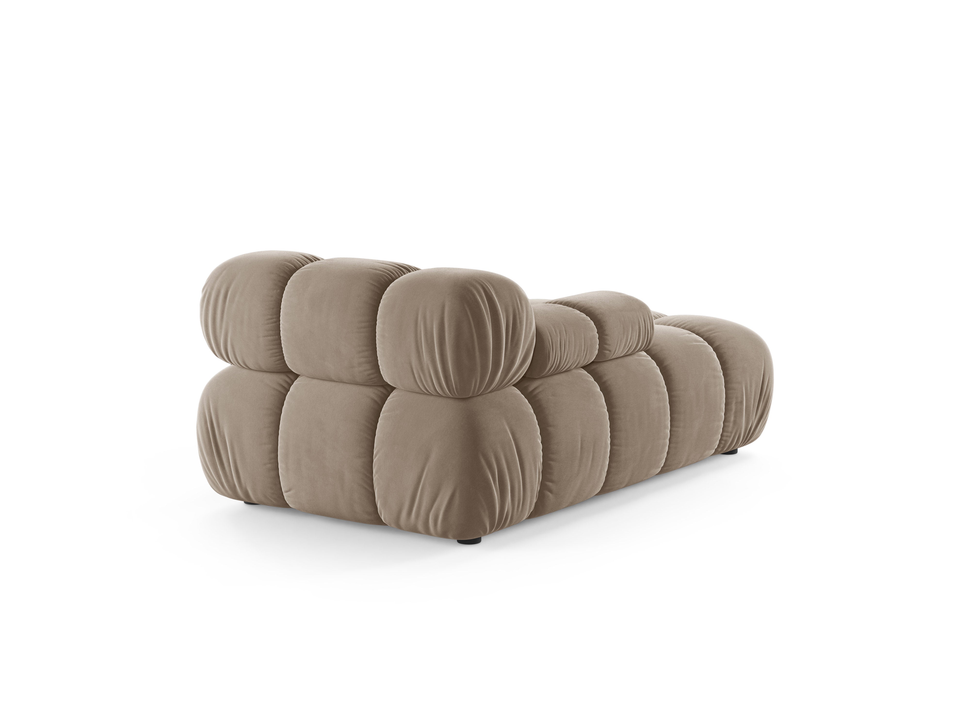 Sofabed z aksamitom ľavostranný BELLIS cappuccino