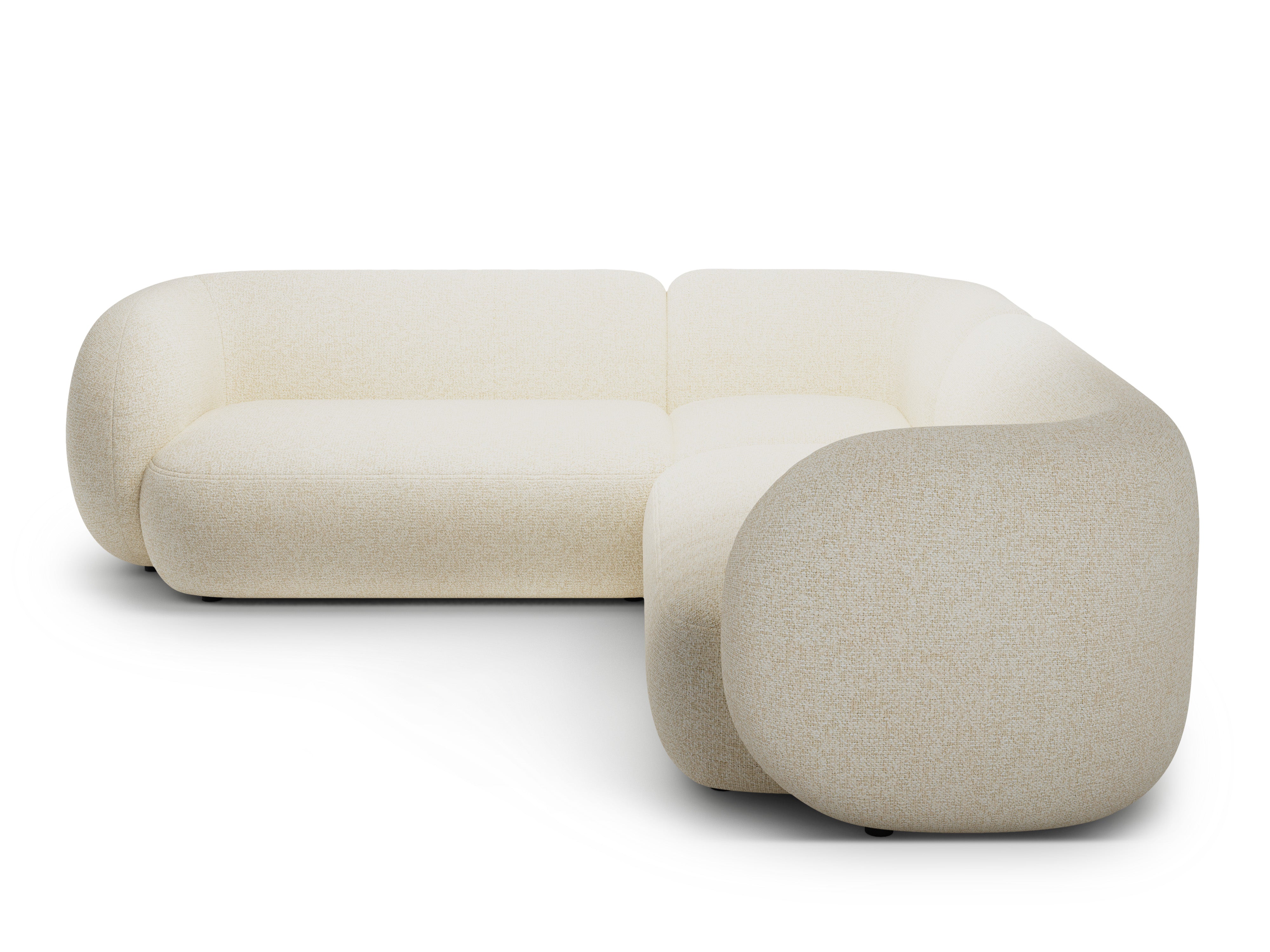 Symmetrical Corner Sofa KATE Light Beige Melange