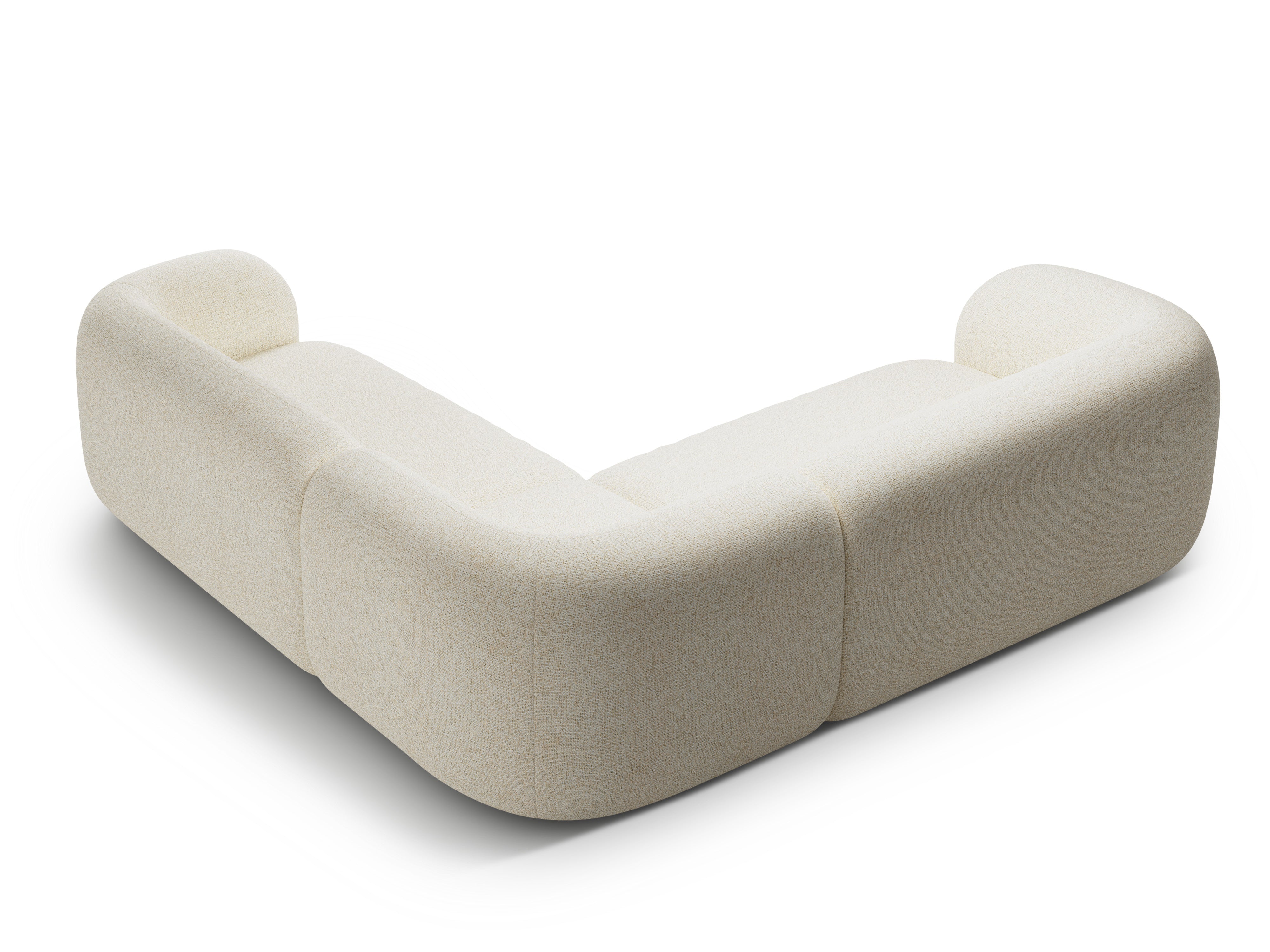 Symetrický rohový gauč KATE svetlo béžový melír