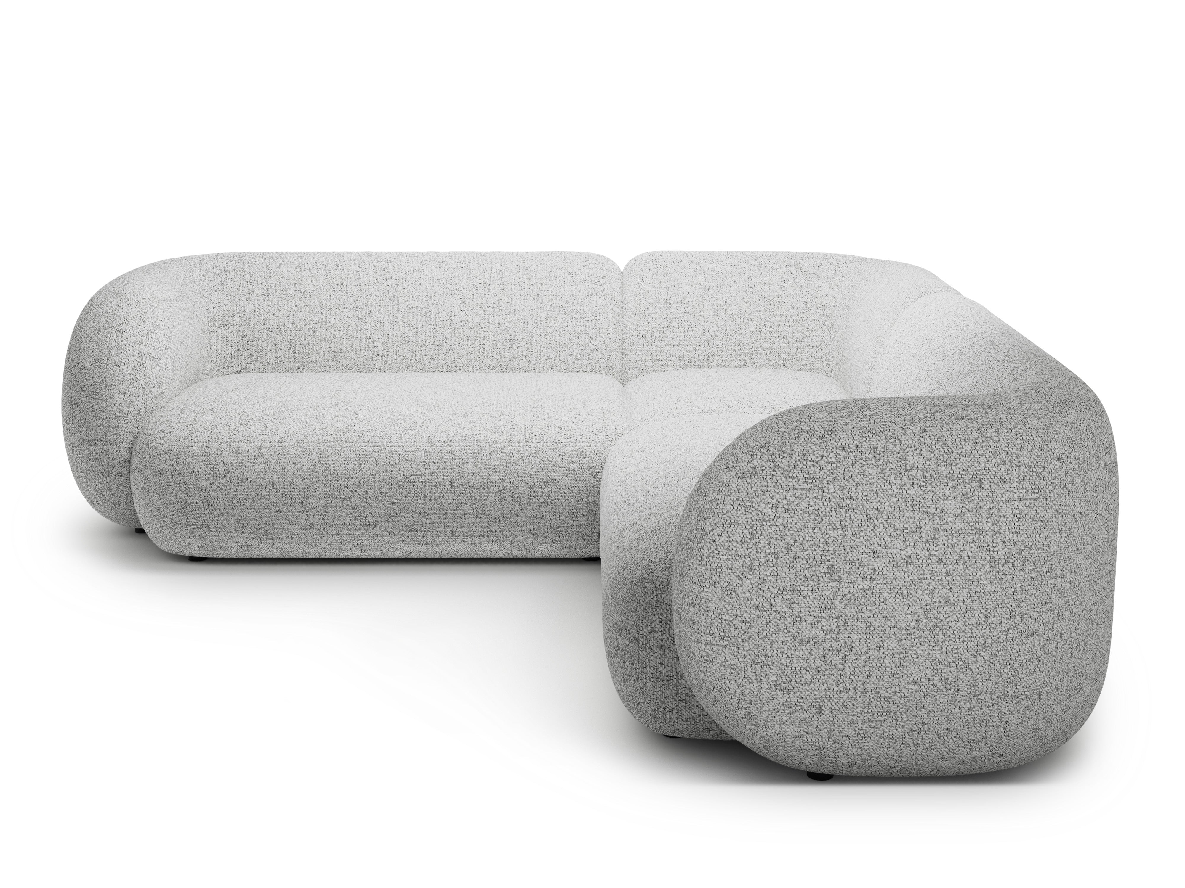 Symmetrical Corner Sofa KATE Light Gray Mélange