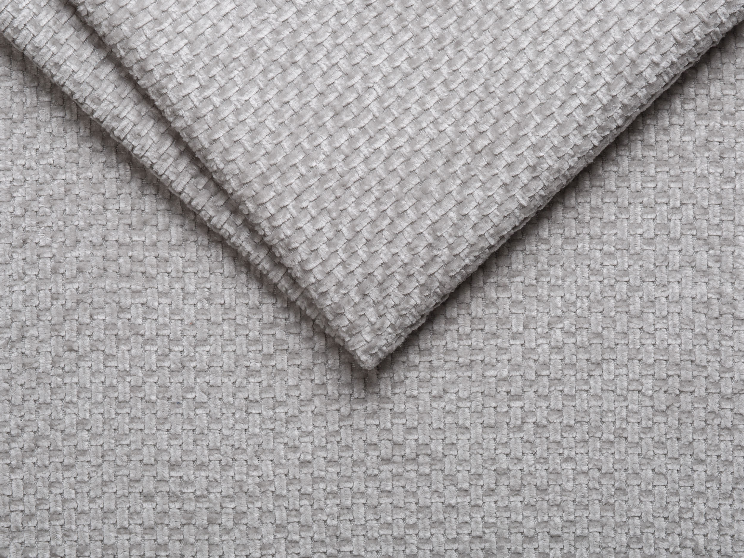 Symmetrical 5-Seater Corner Sofa MILEY Gray Chenille