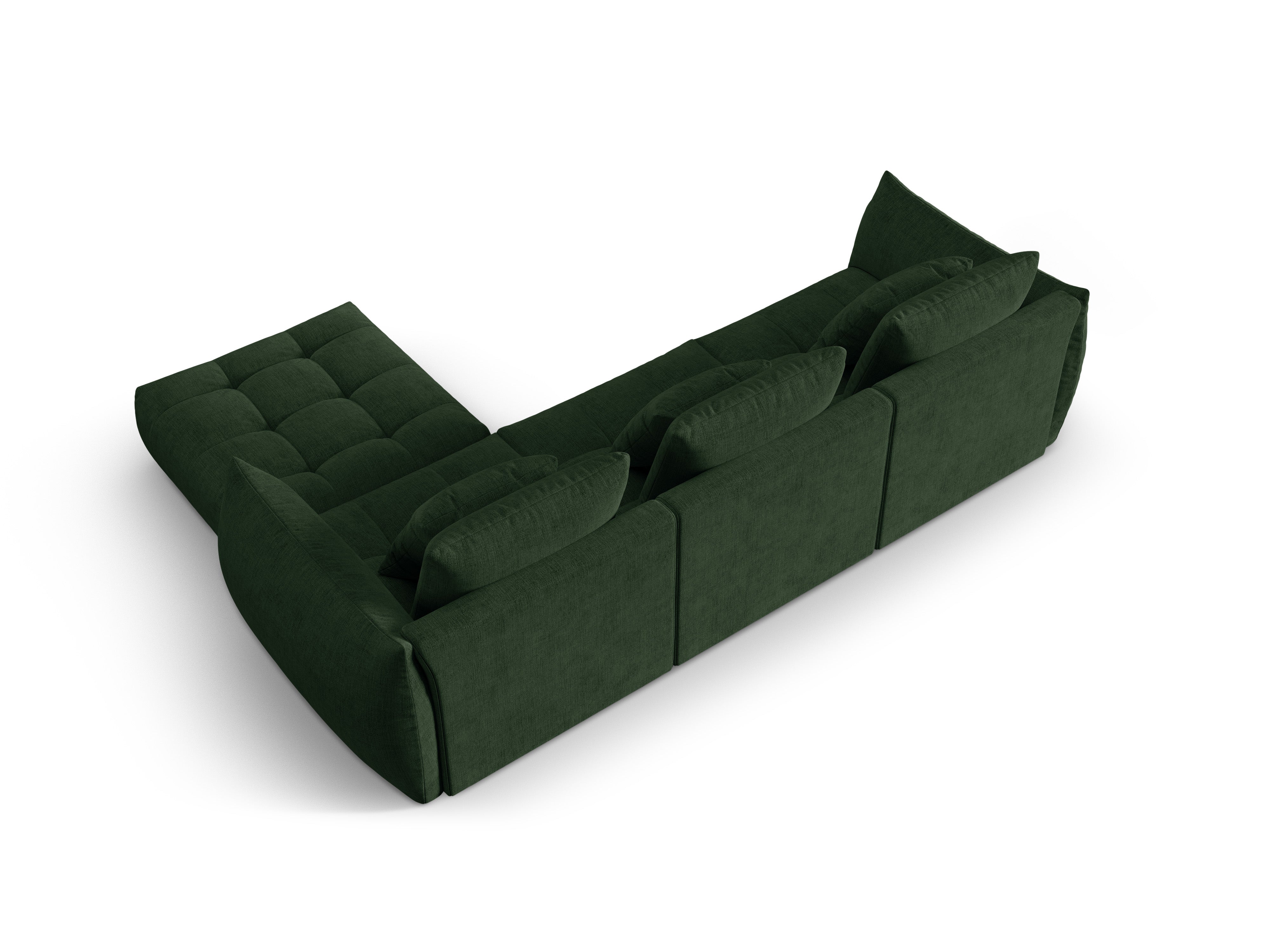 Modular Corner Sofa BLOOM Green Chenille