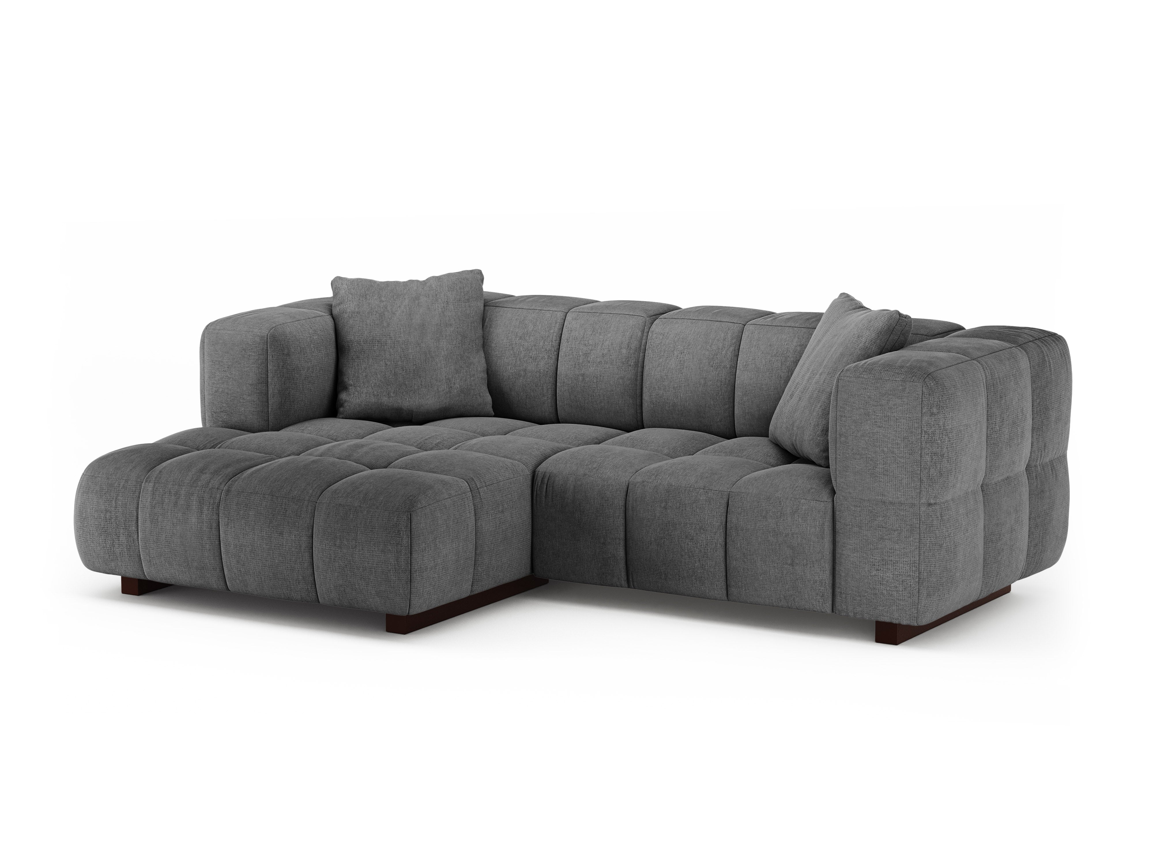 Left-sided corner sofa bed PUMA gray