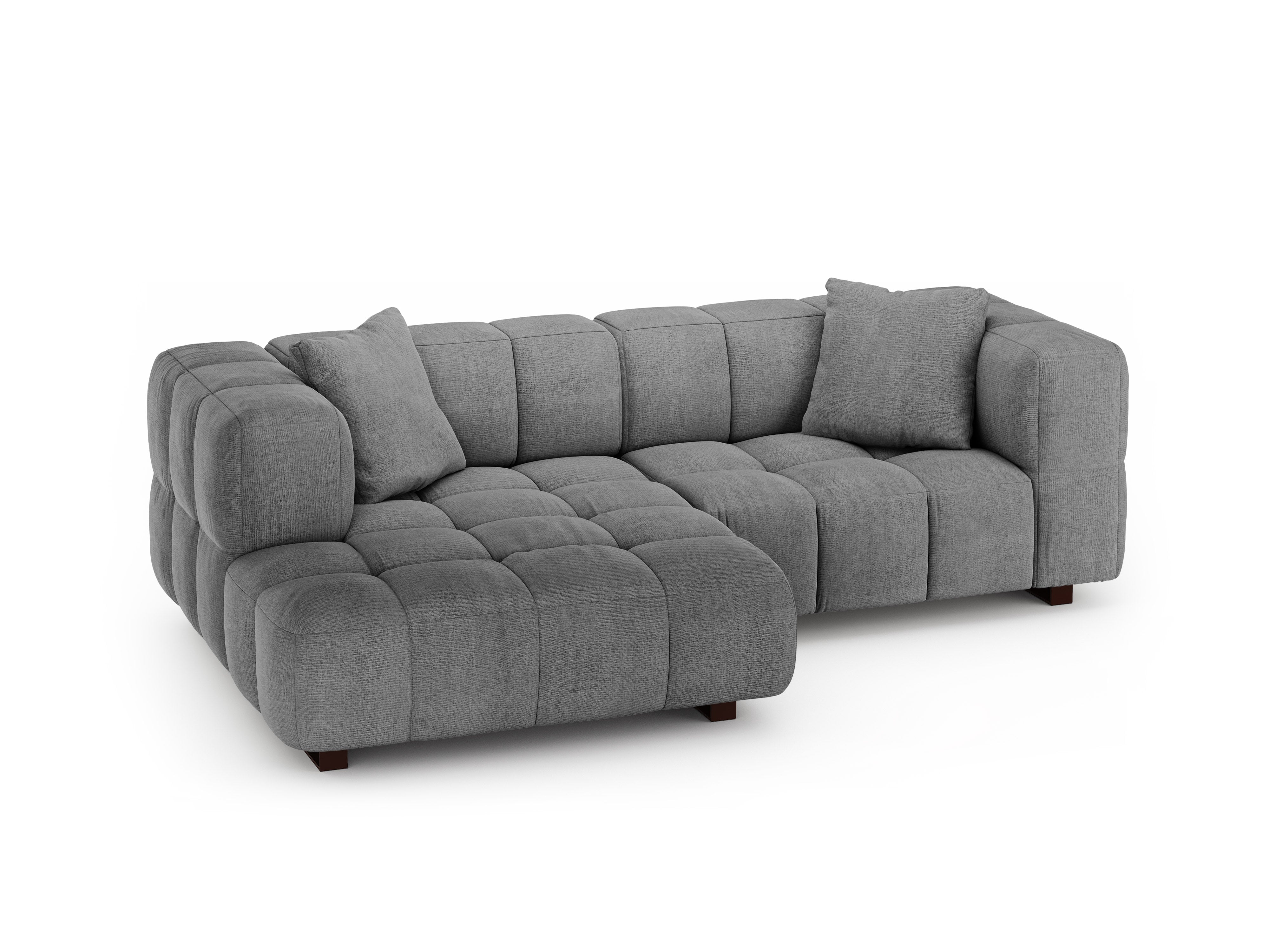 Left-sided corner sofa bed PUMA gray