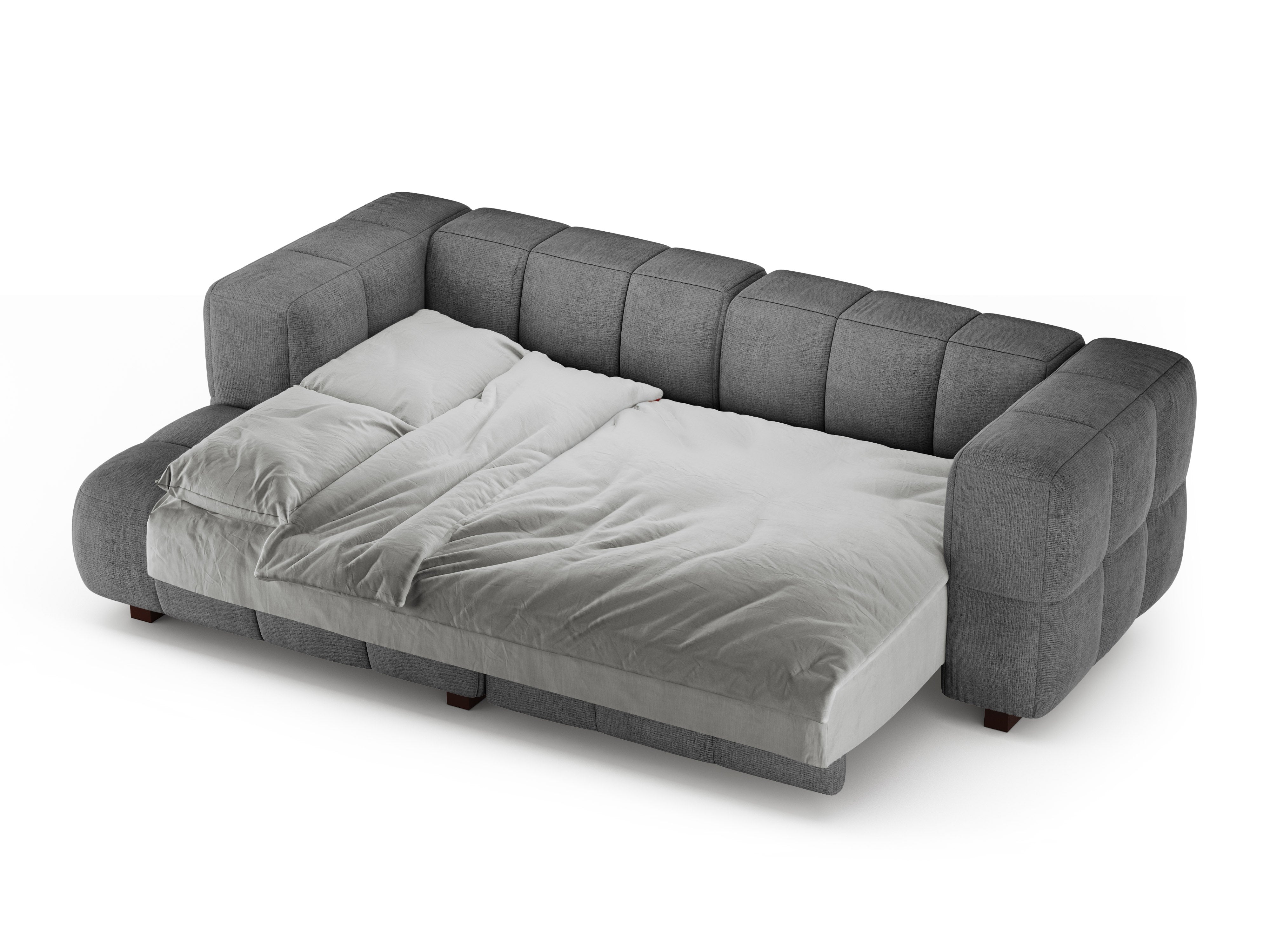 Left-sided corner sofa bed PUMA gray