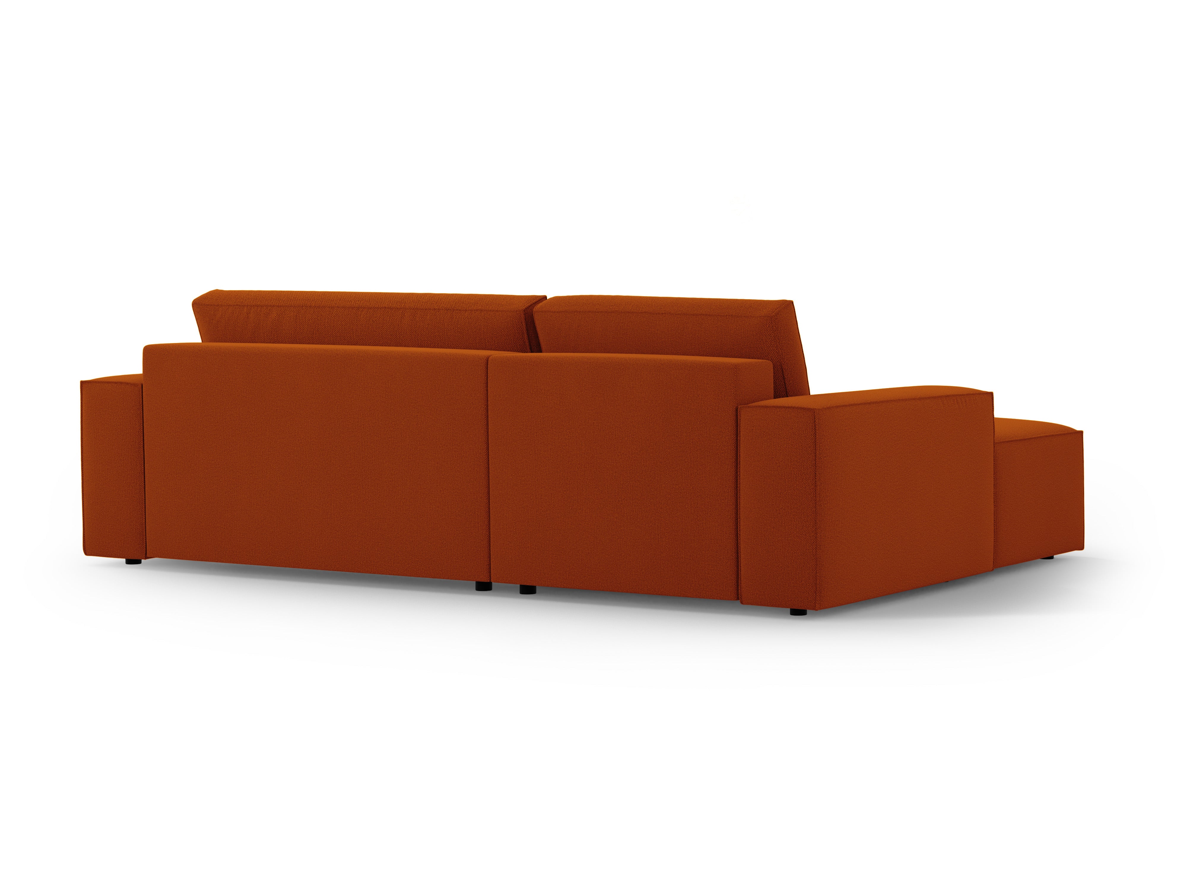 Left-sided corner sofa bed JODIE terracotta