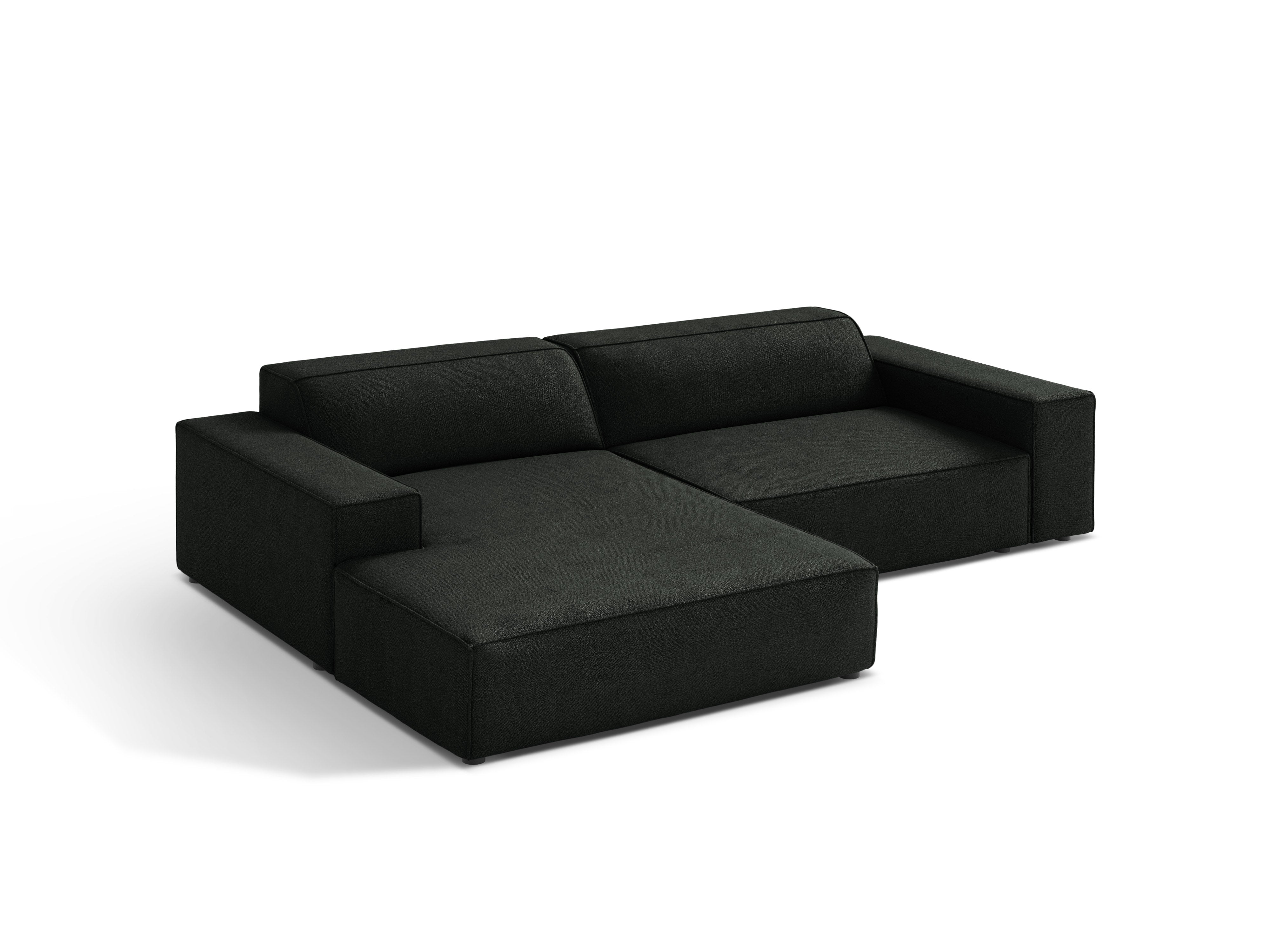 Trojsed levoúhlový JODIE čierny boucle