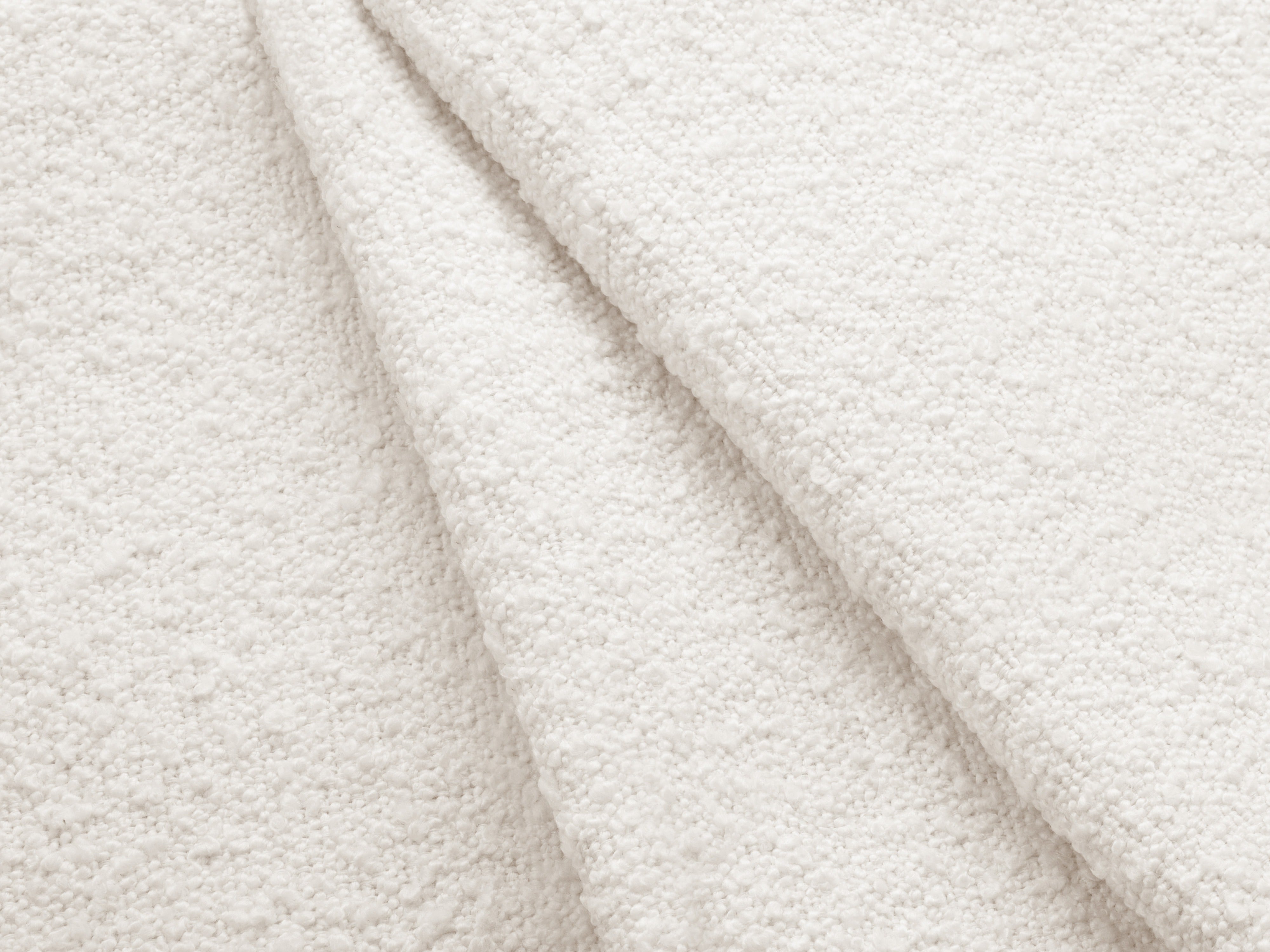 Right-facing 2-seater sofa KATE white boucle