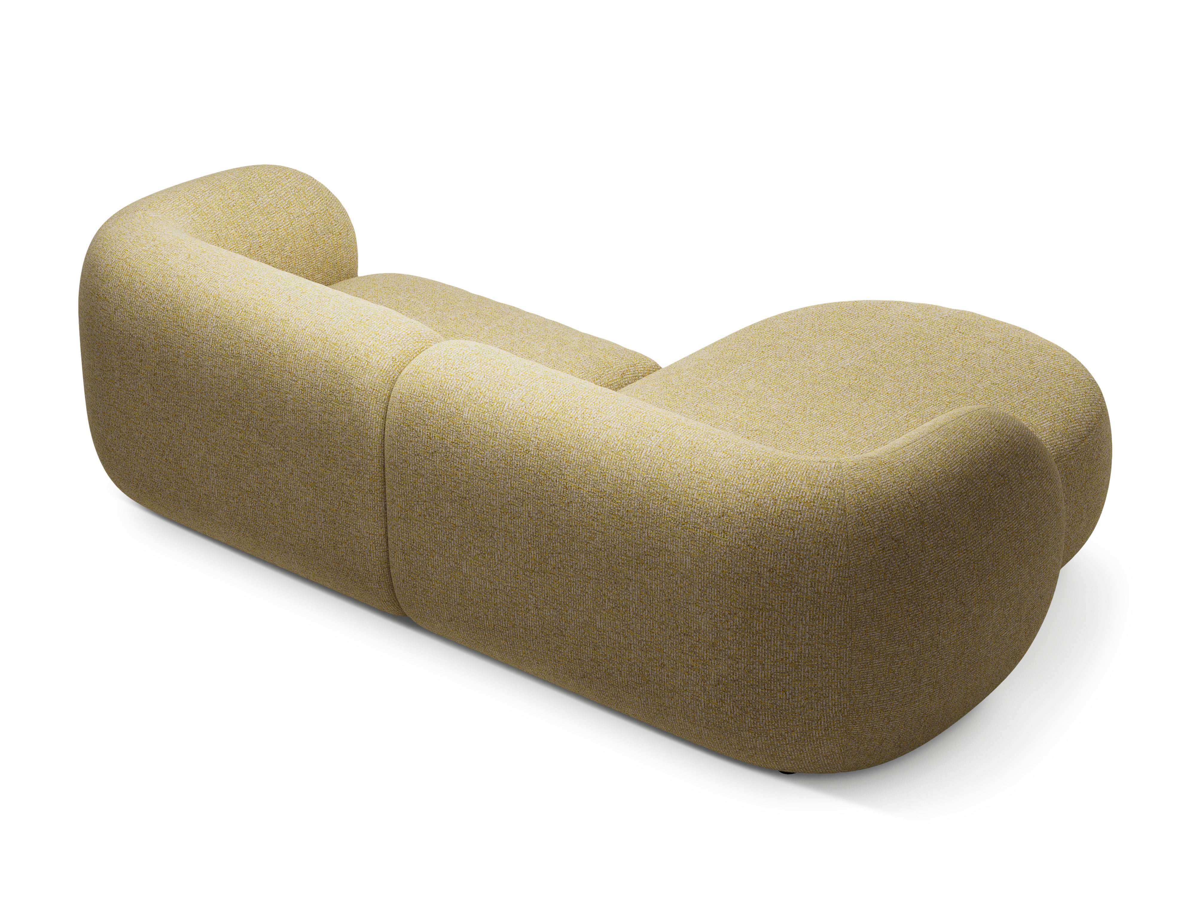 Rohová sedačka ľavostranná 2-miestna KATE žltý melír