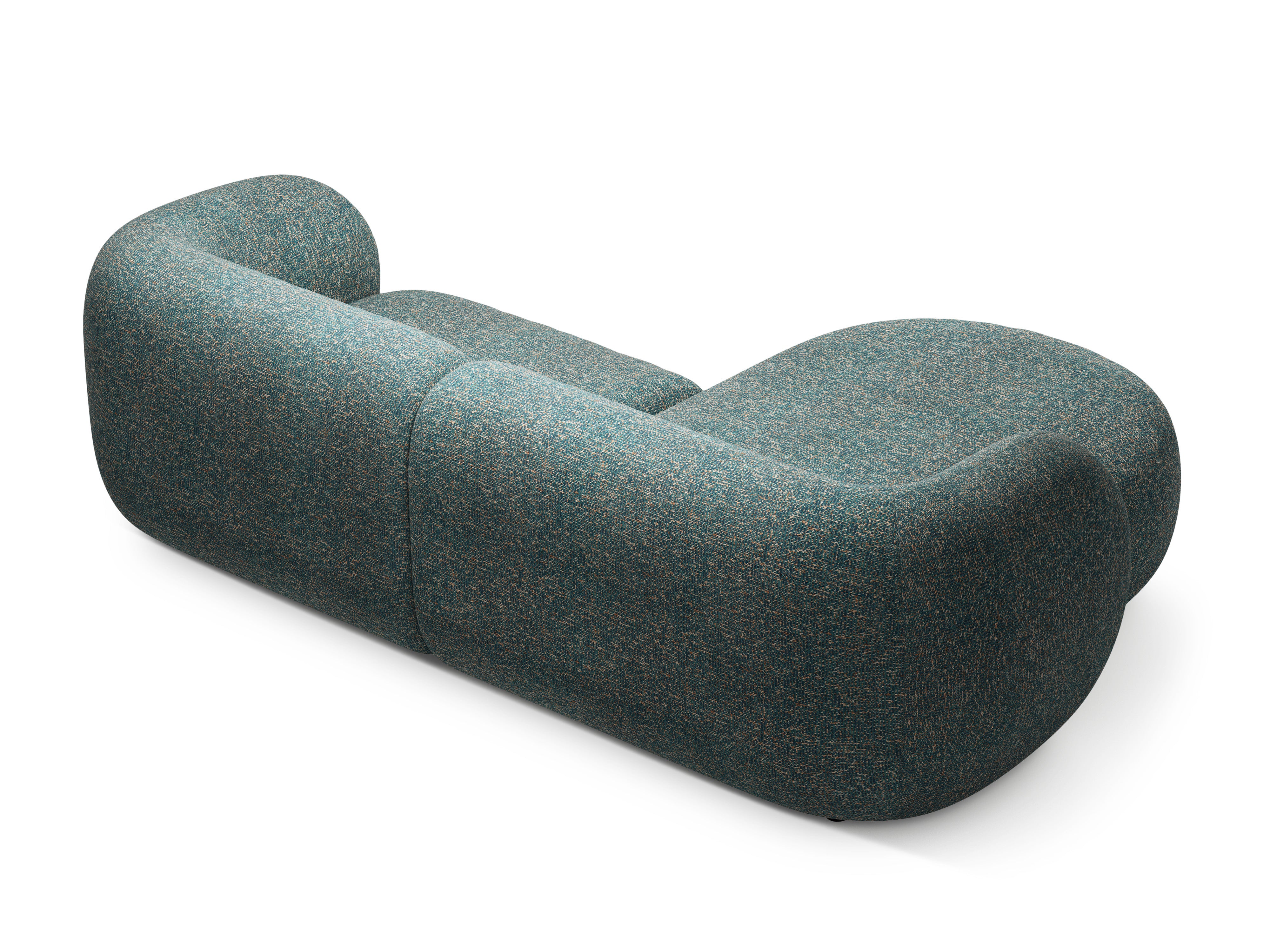 Narožník ľavostranný 2-osobový KATE modrý melír