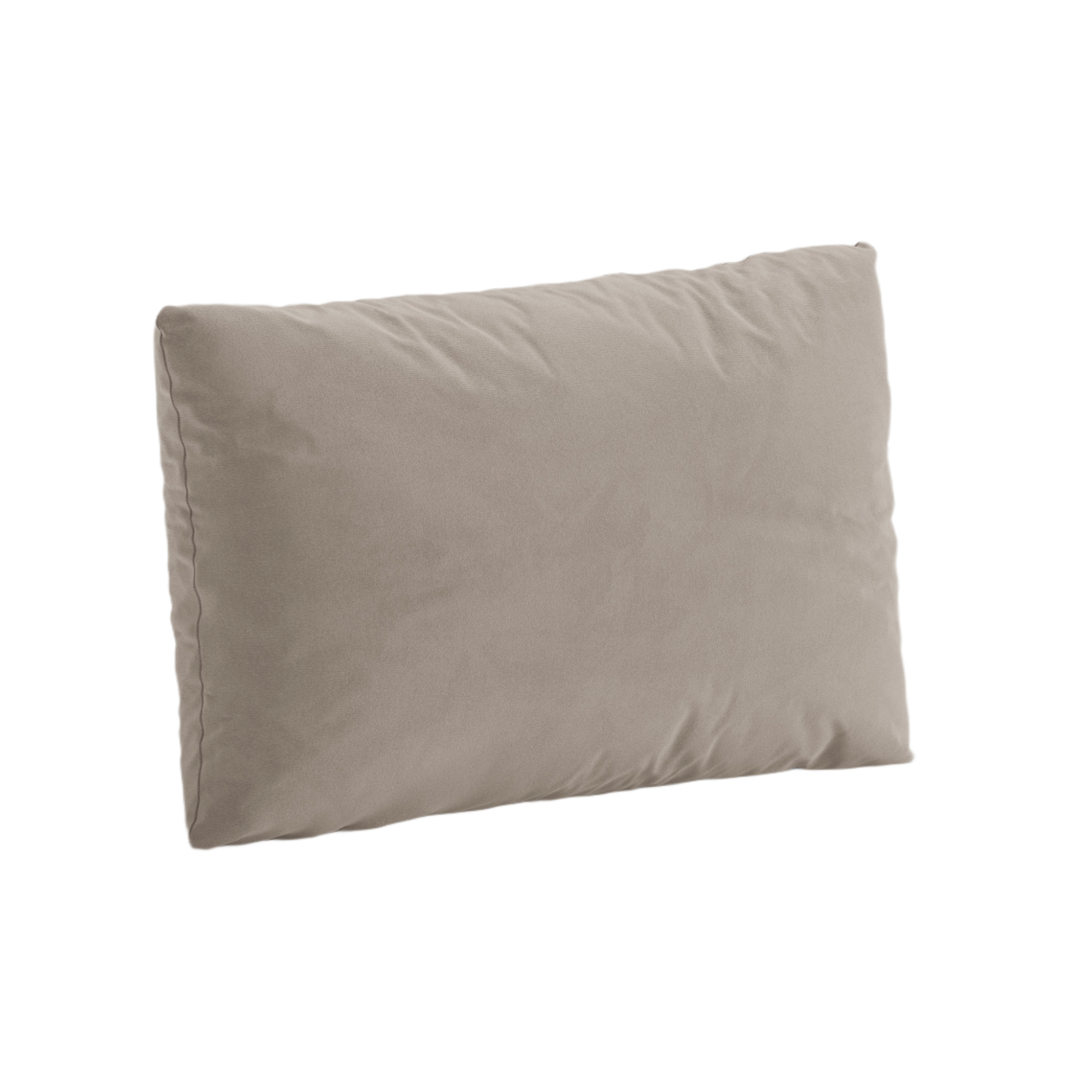 Vankúš z jemného zamatového materiálu POPPY svetlo béžový