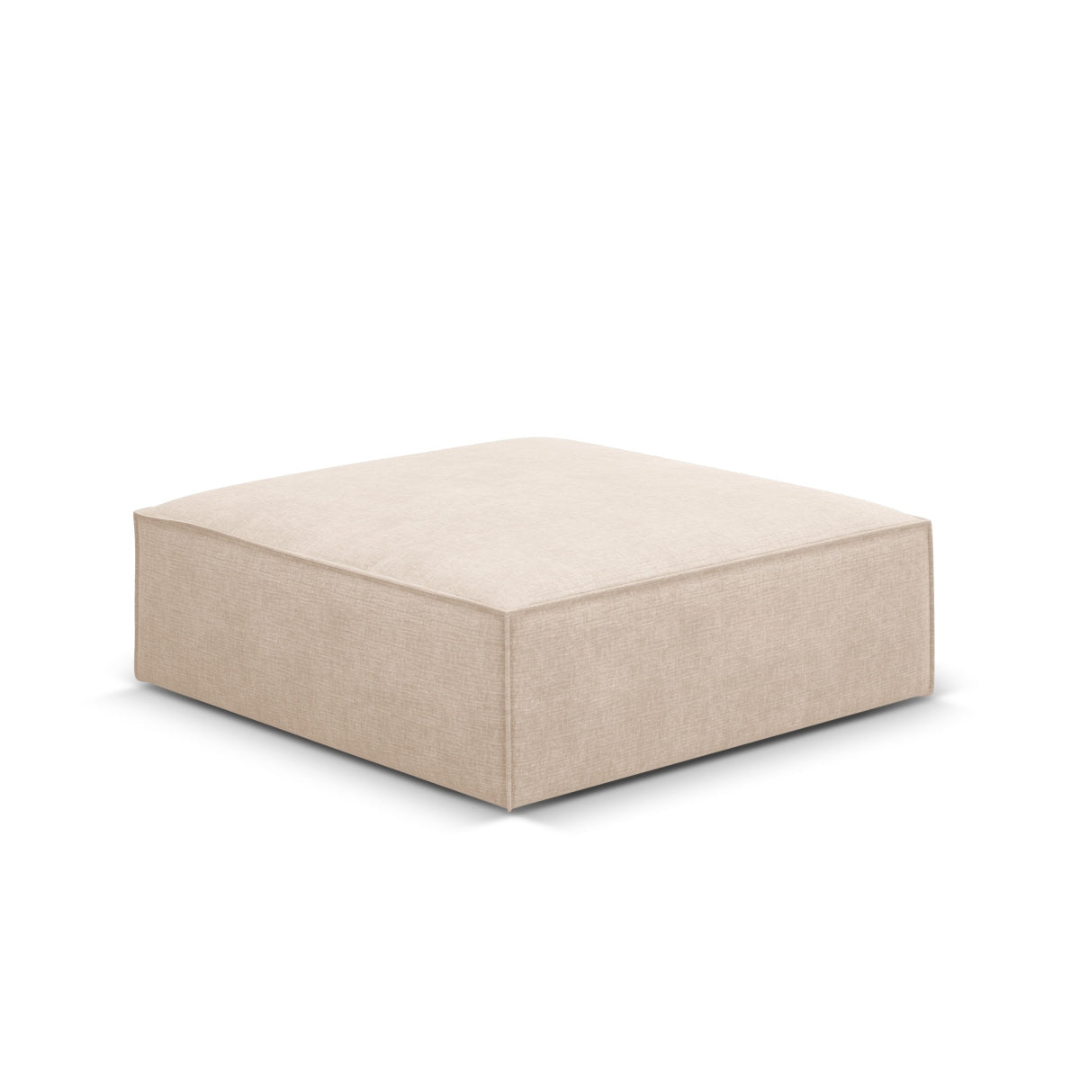 Puf KAELLE beżowy szenil Over The Horizon – ujęcie boczne