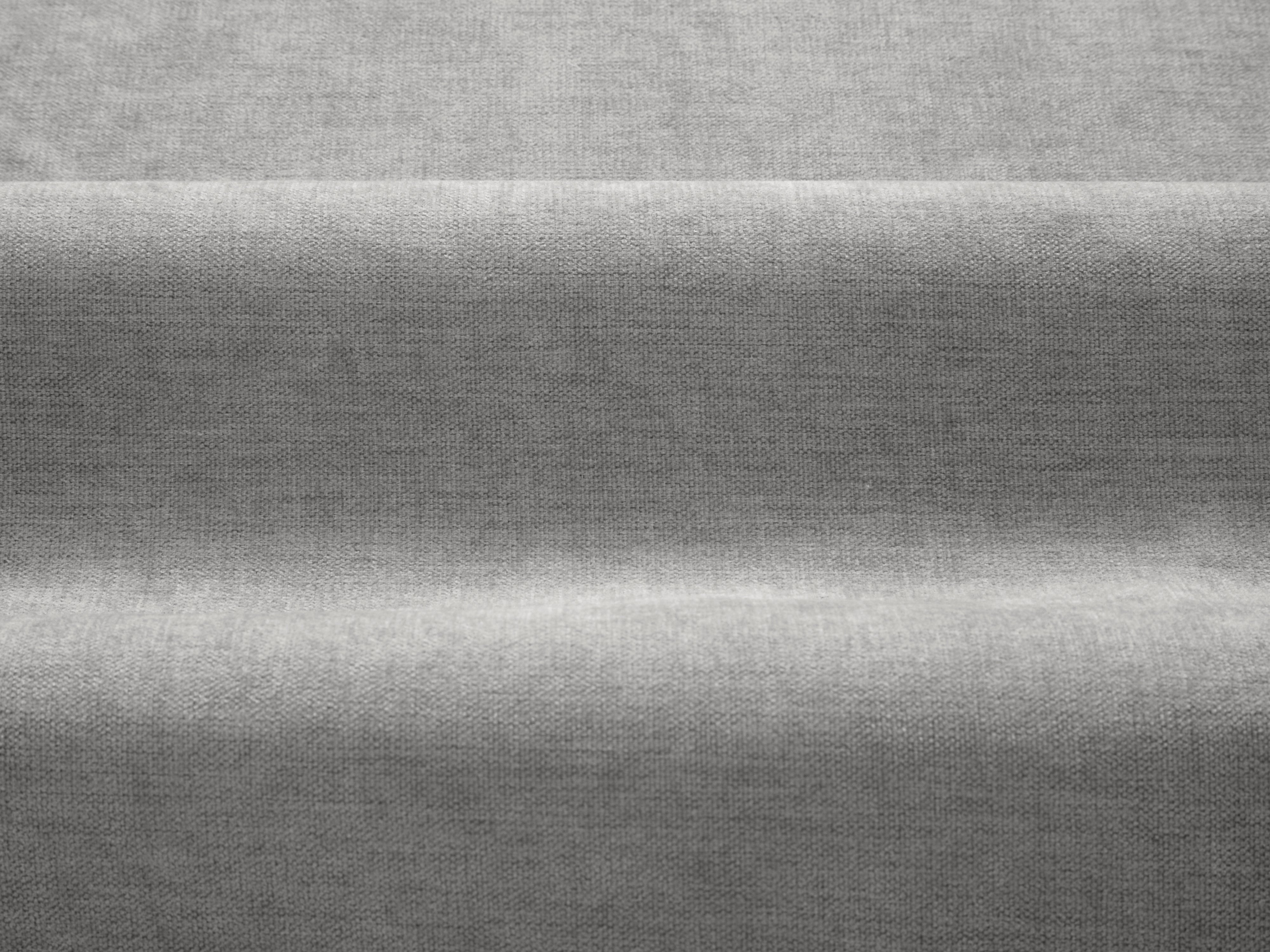 ADA light gray chenille pouf