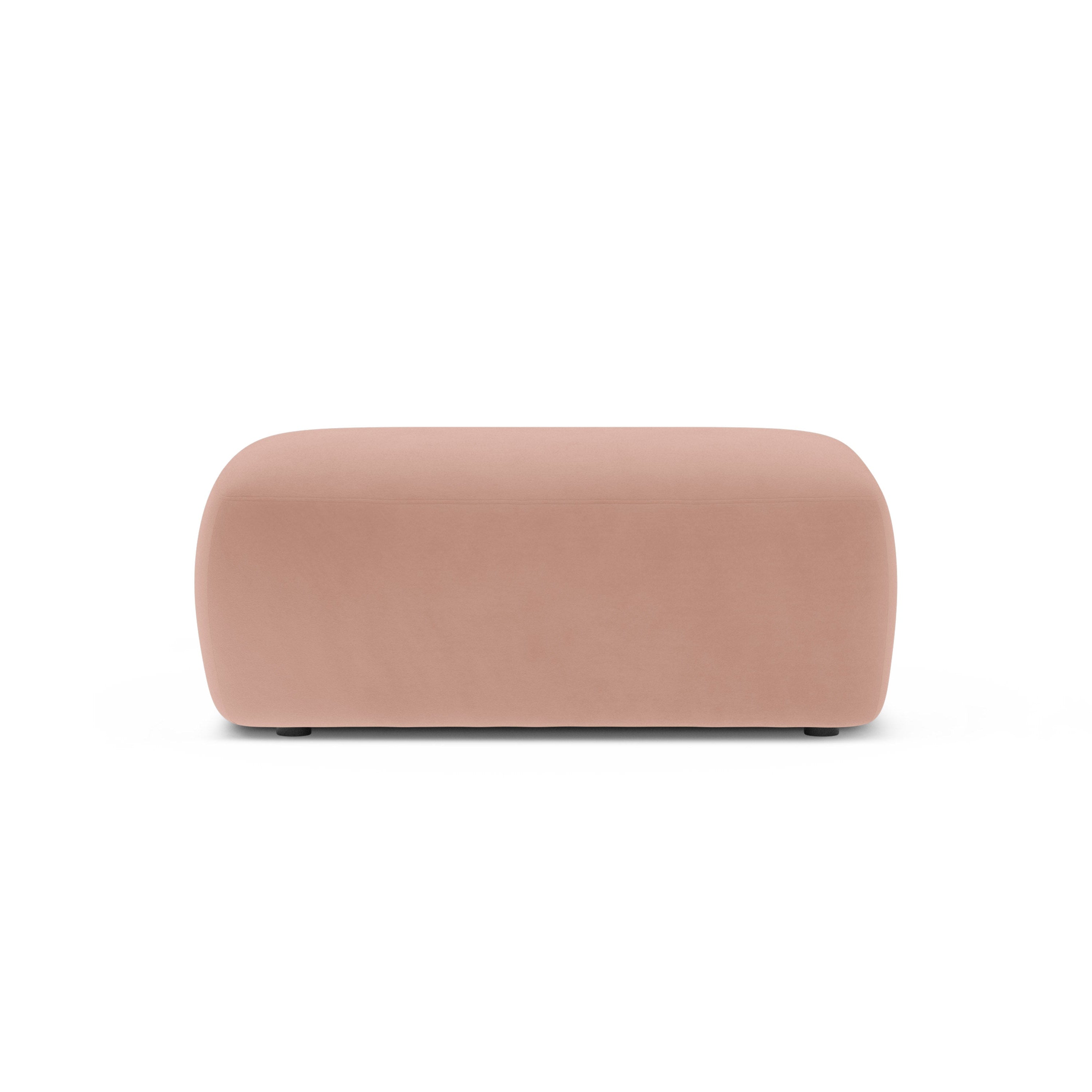 Rectangular Velvet Pouf KATE Pink
