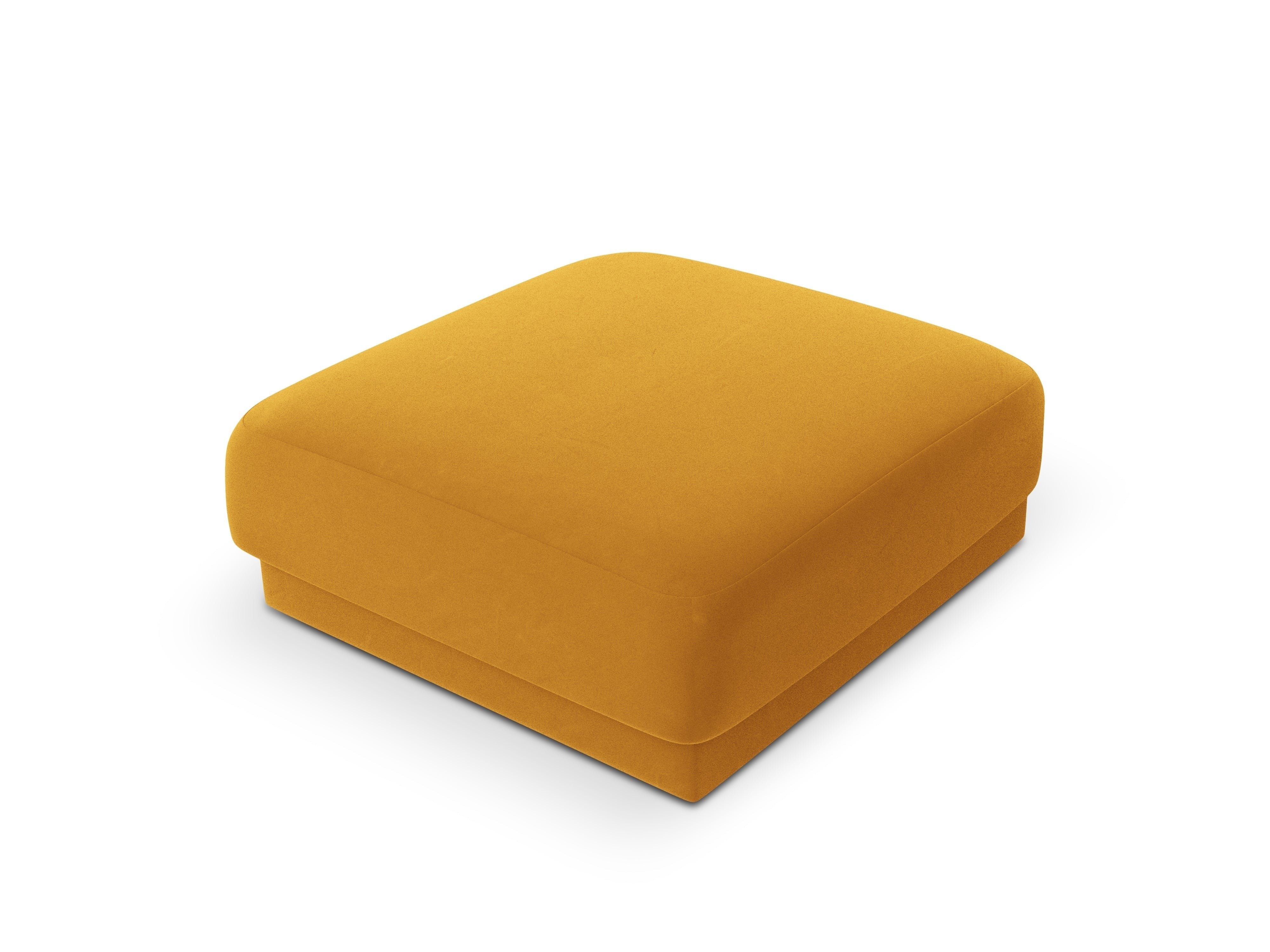 Puf aksamitny MILEY żółty Micadoni    Eye on Design