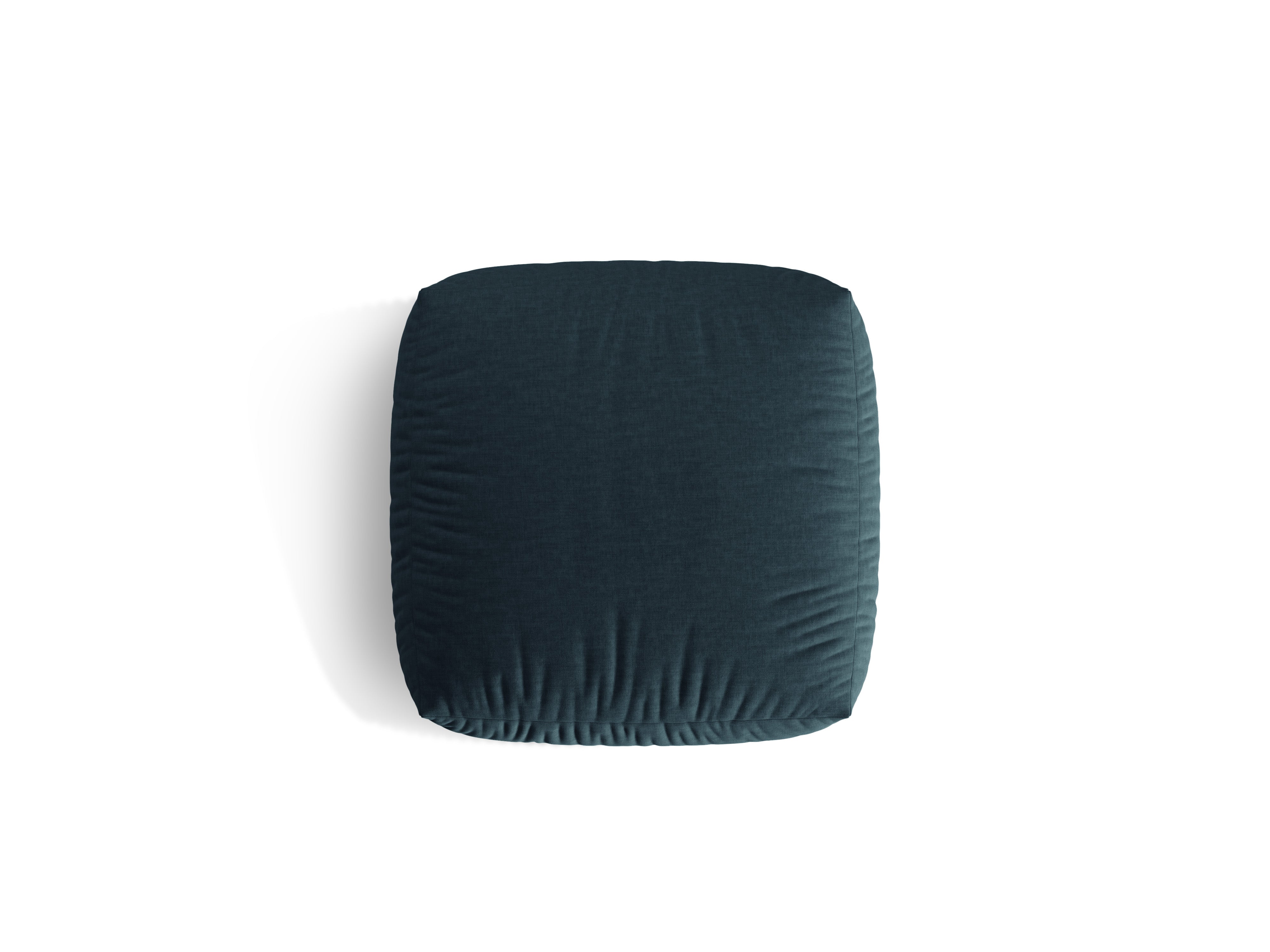 Blue denim martin pouf
