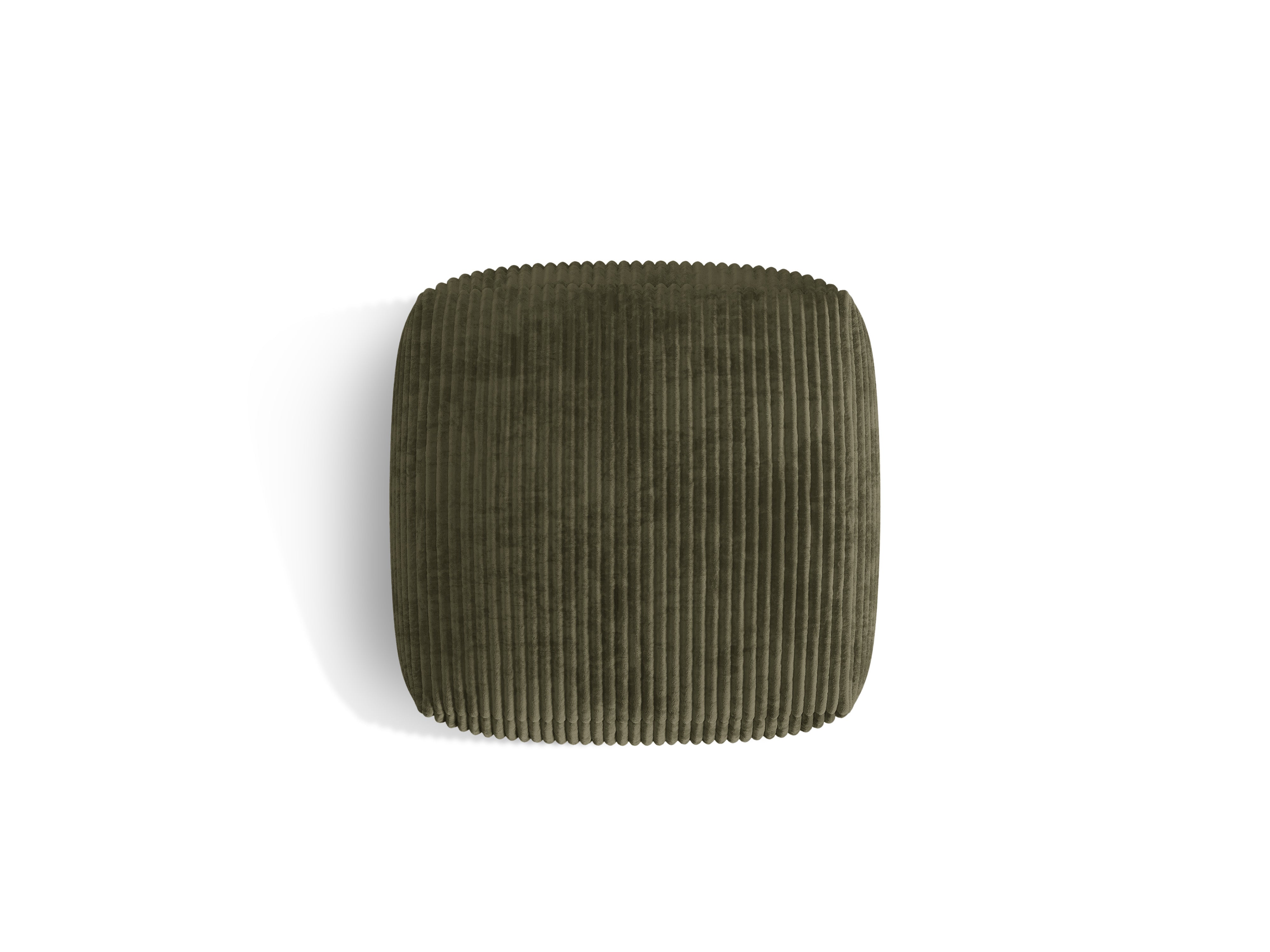 Pouf martina green corduroy