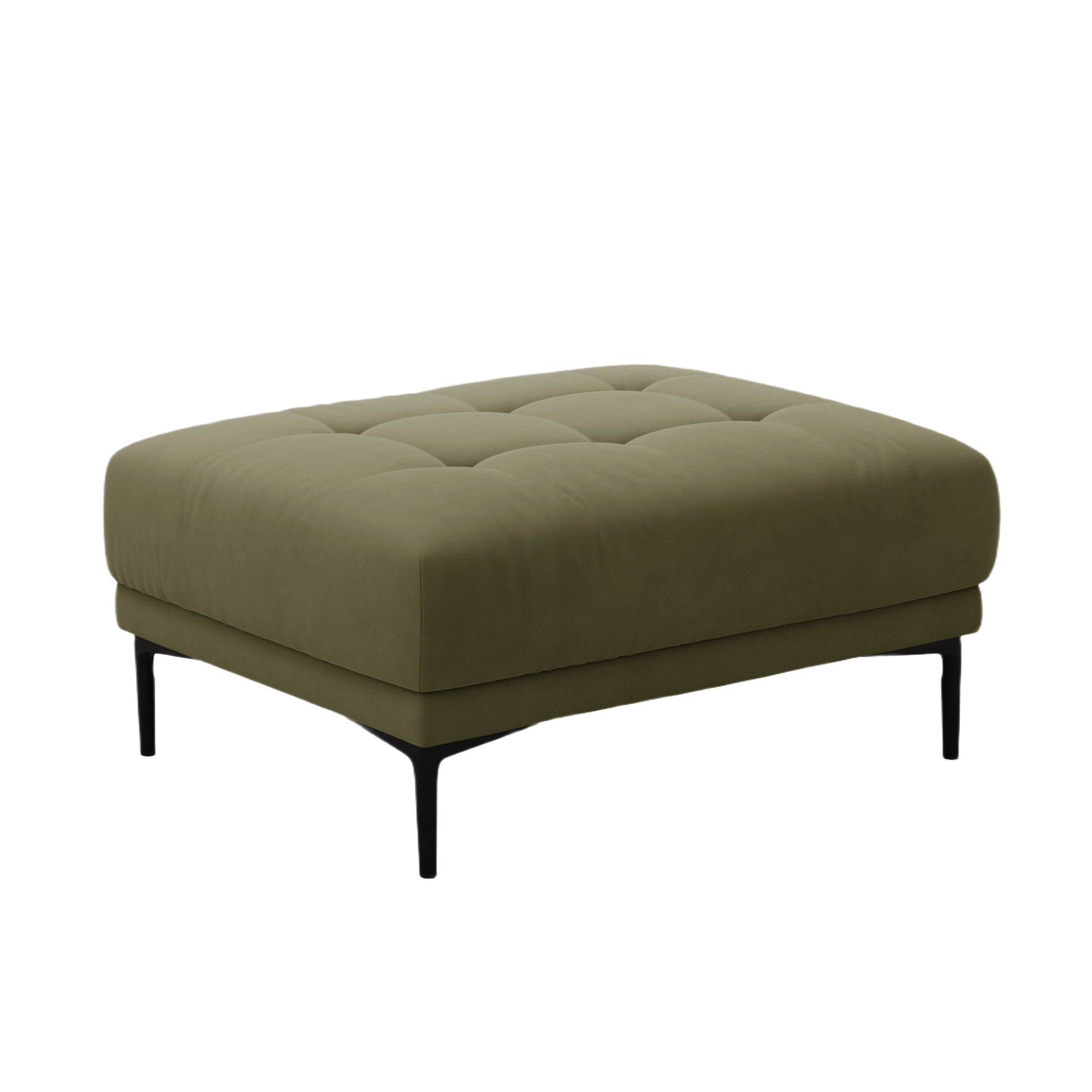 Green Velvet Pouf BEMY