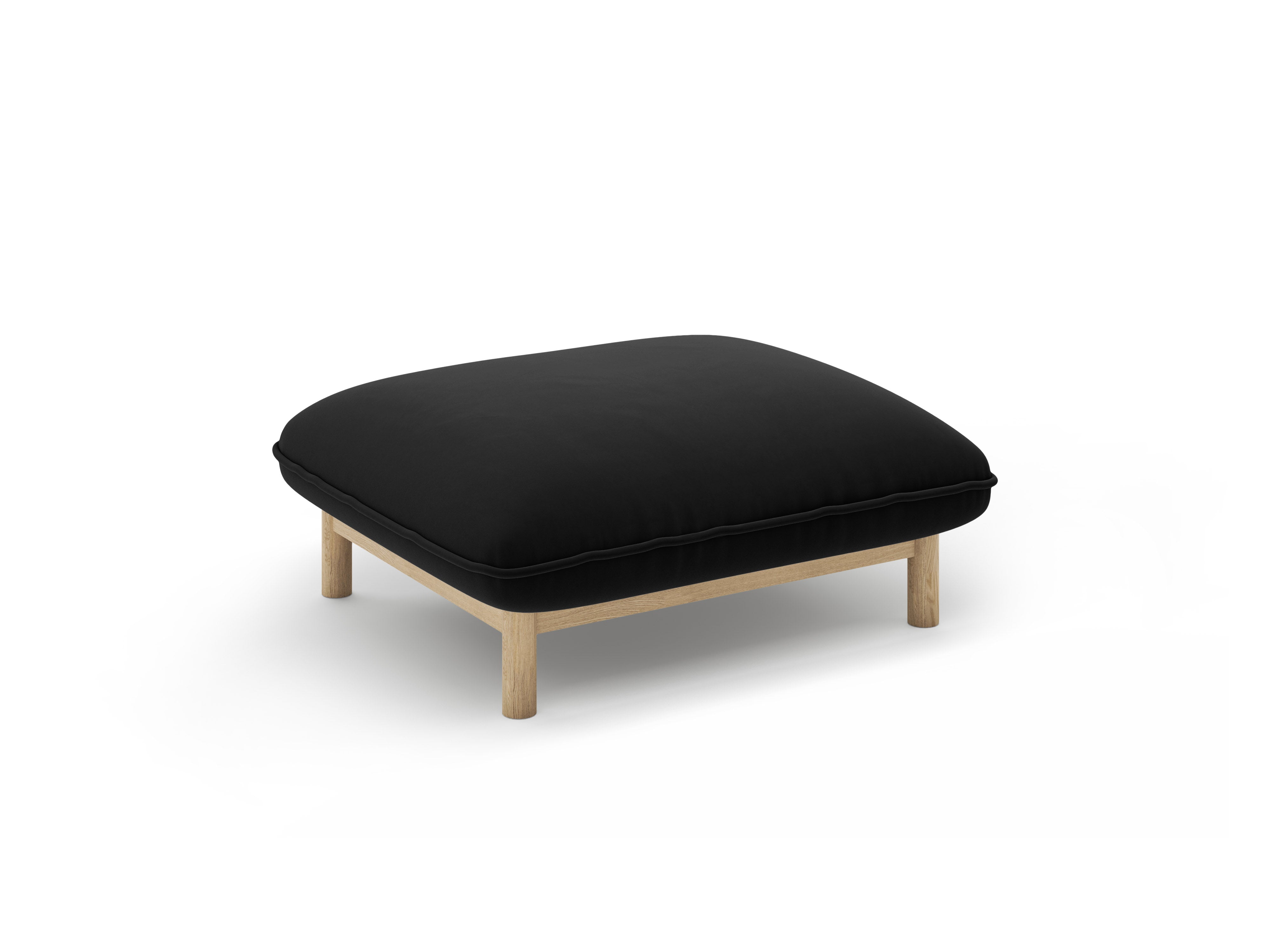 Puf zamatový ADA čierny