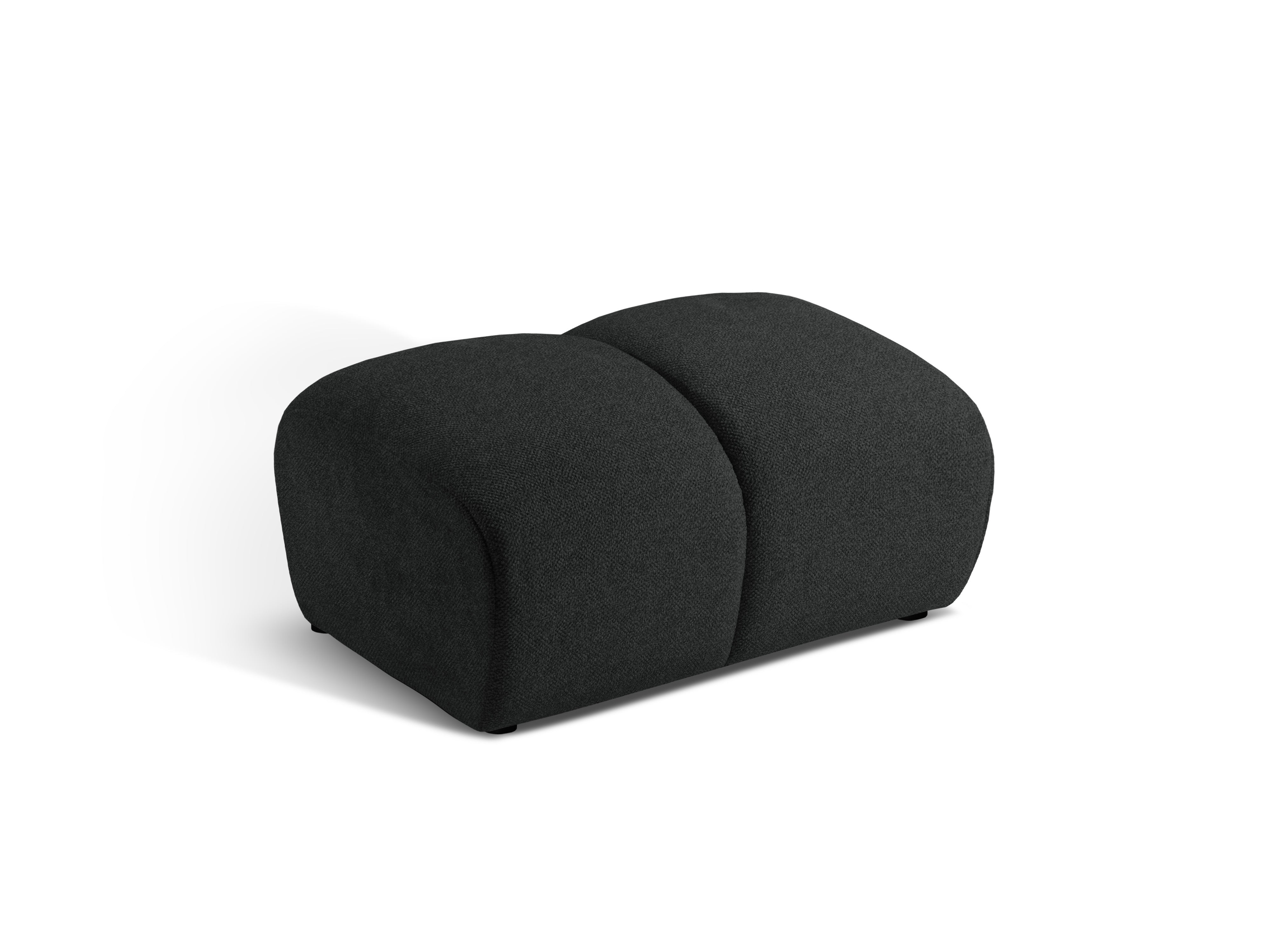 DIANA anthracite pouf chenille