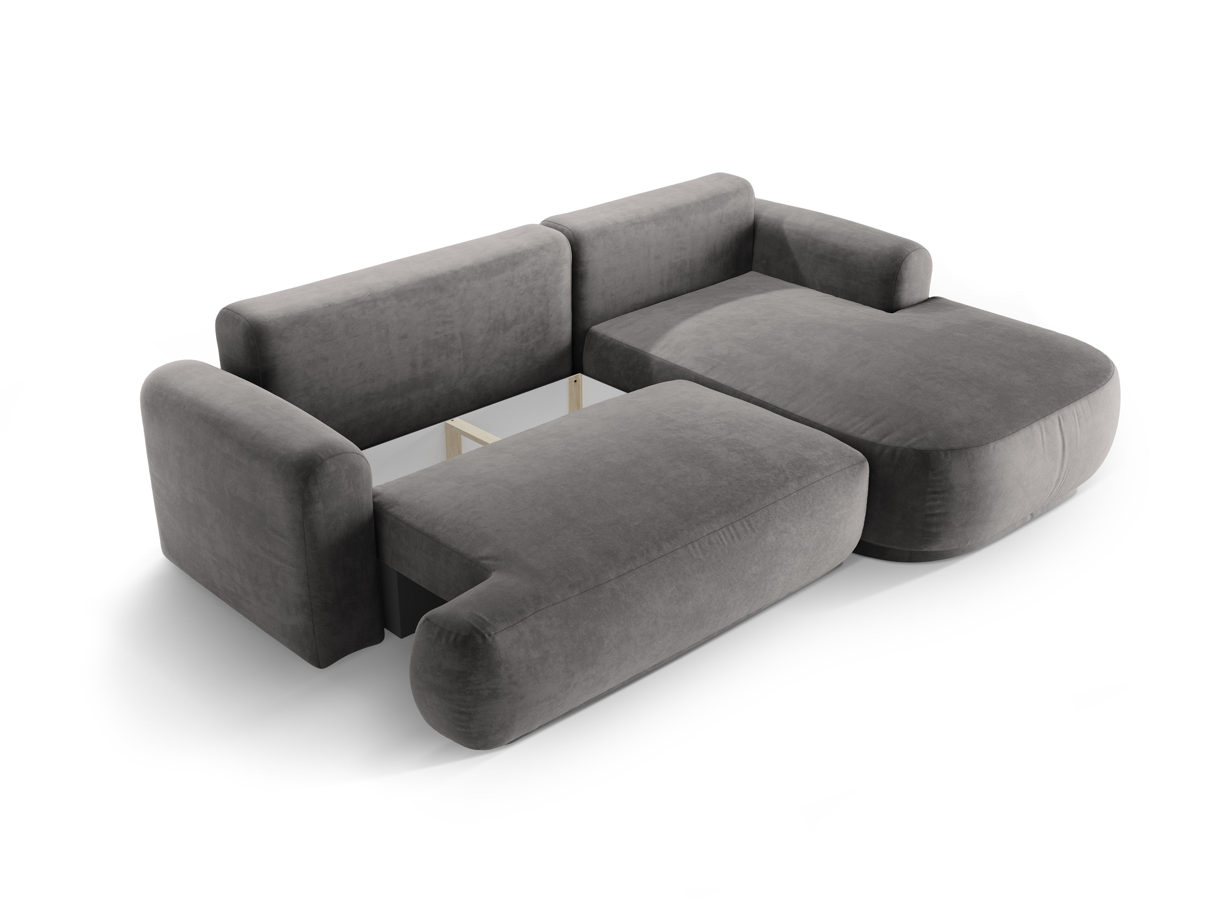 Right -sided velvet corner with Ella Gray sleeping function