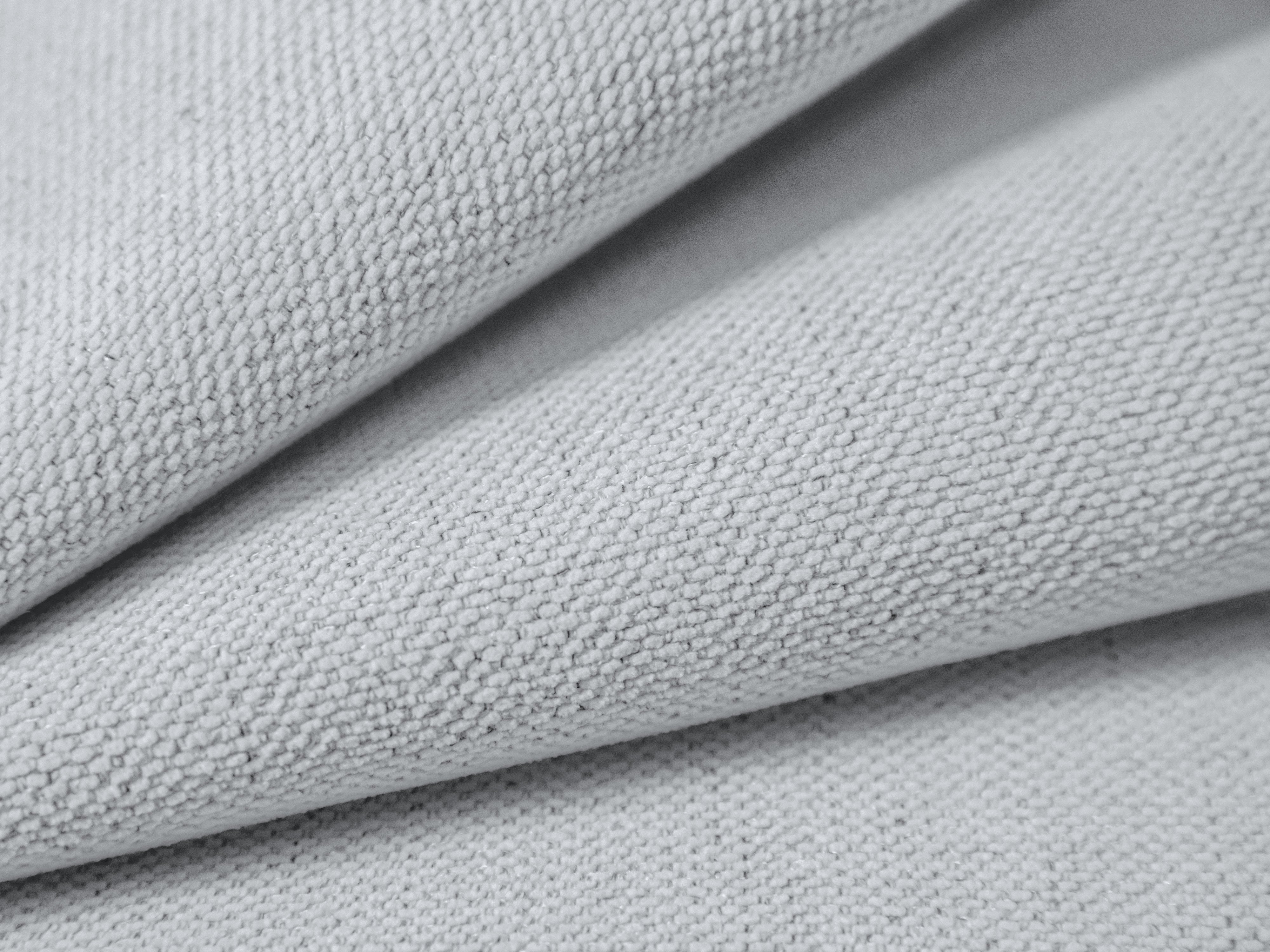 Right-facing 3-seater sofa bed VICTOR light gray chenille