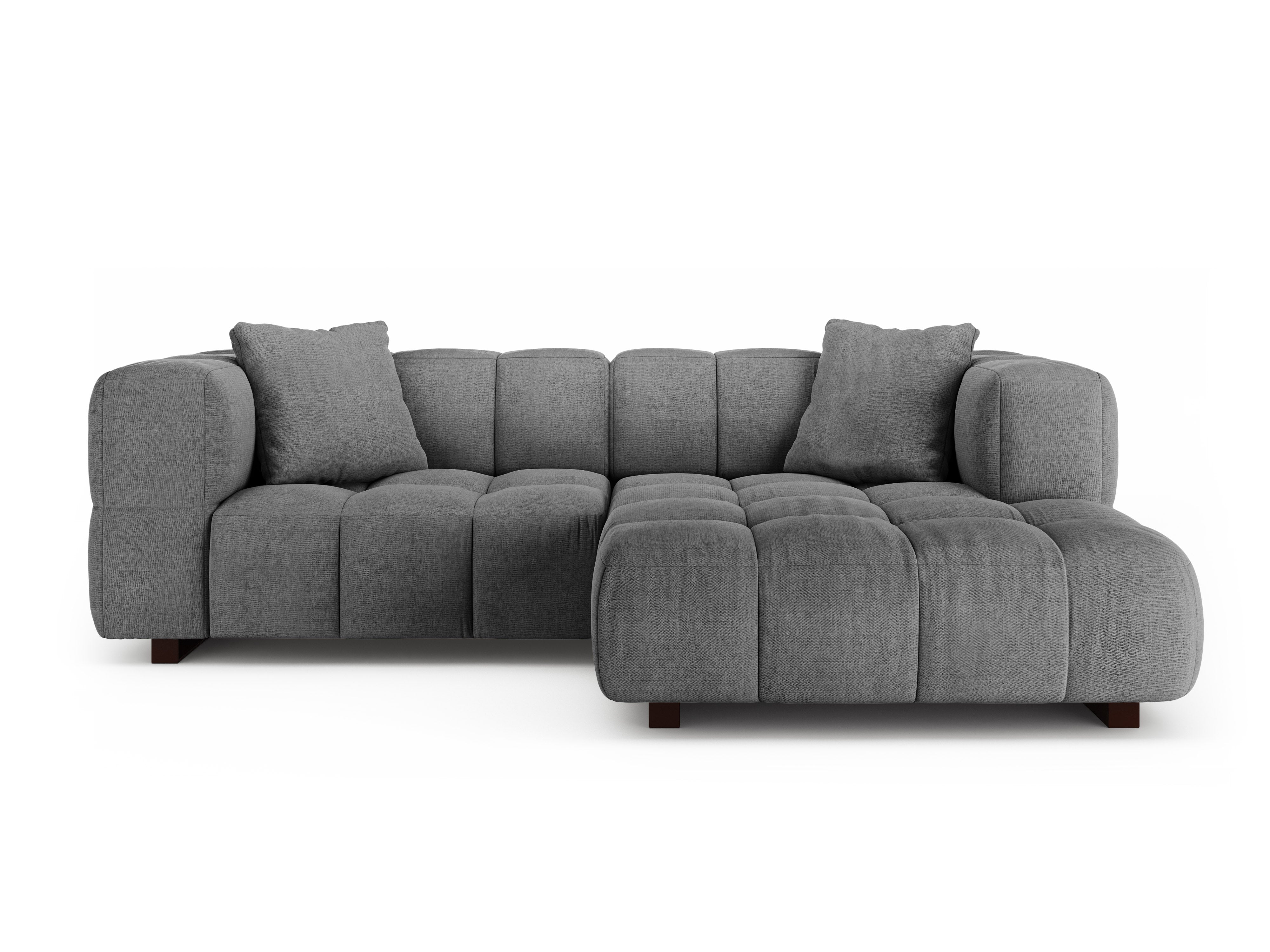 Right-sided corner sofa bed PUMA gray